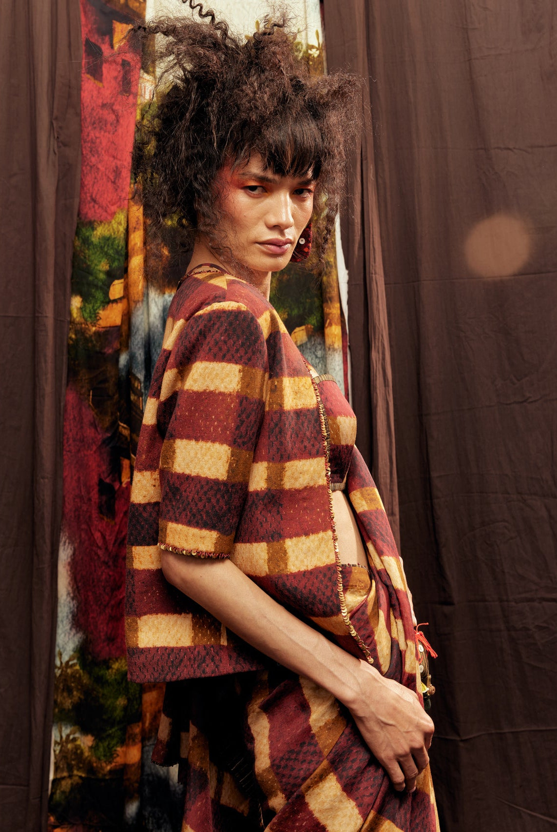 Plaid Crop Jacket - CiceroniJacketsTil