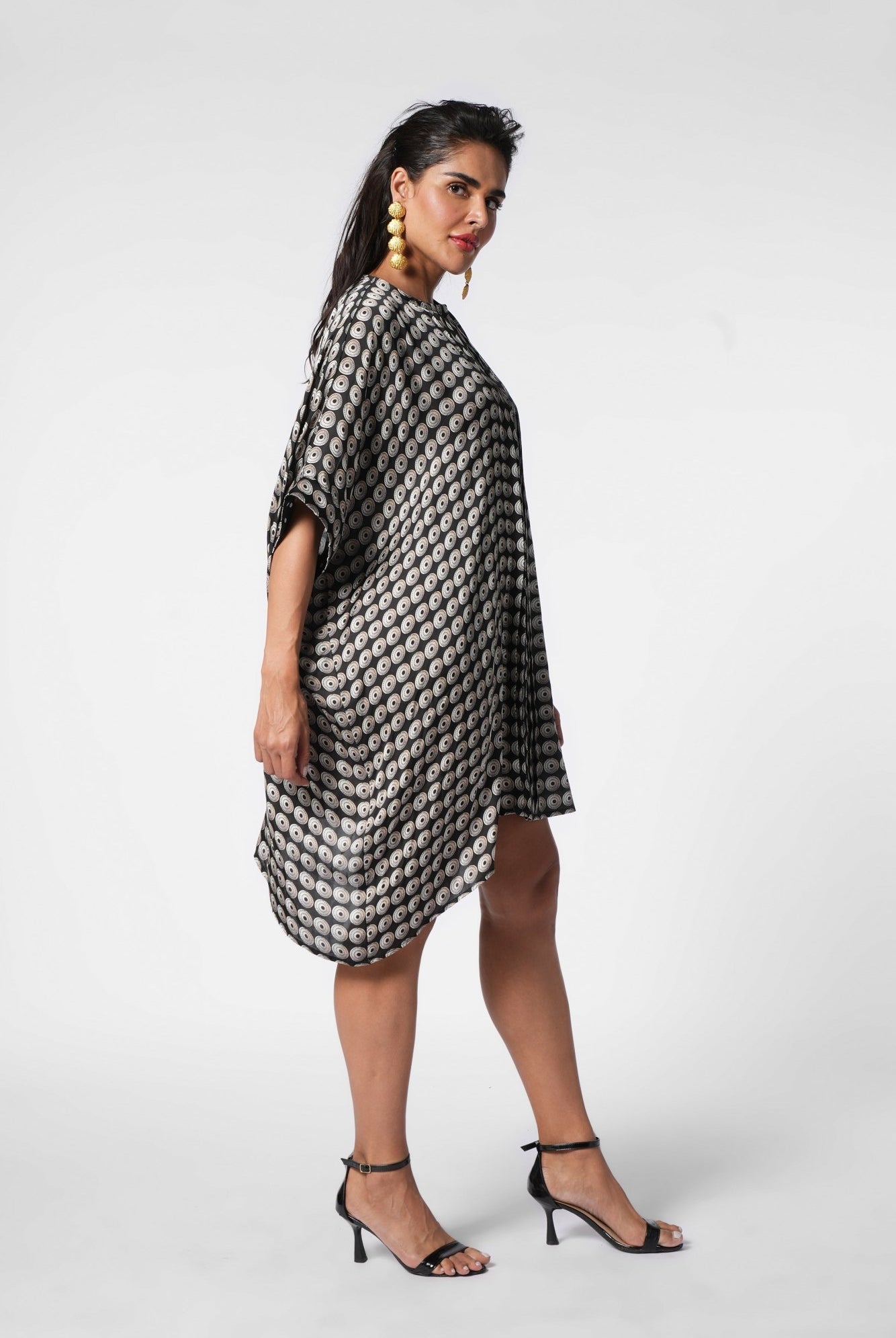 Playful Asymmetric Dress - CiceroniDressesEkastories