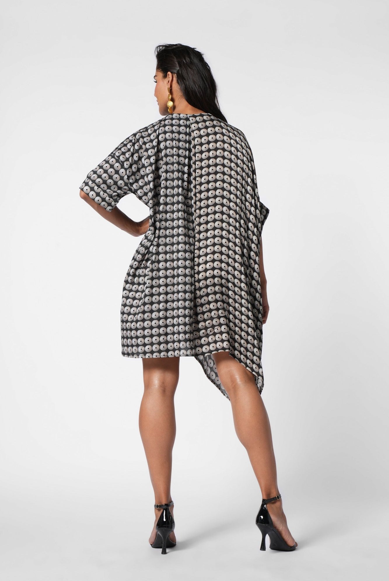 Playful Asymmetric Dress - CiceroniDressesEkastories