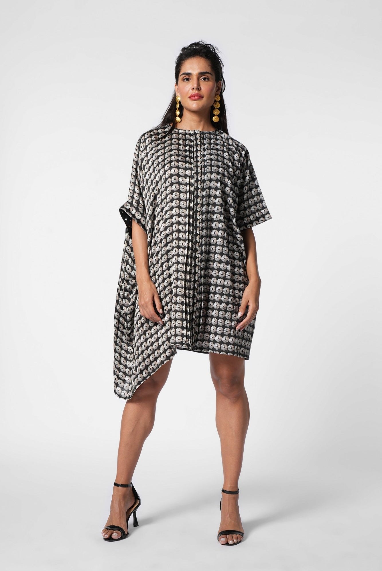 Playful Asymmetric Dress - CiceroniDressesEkastories