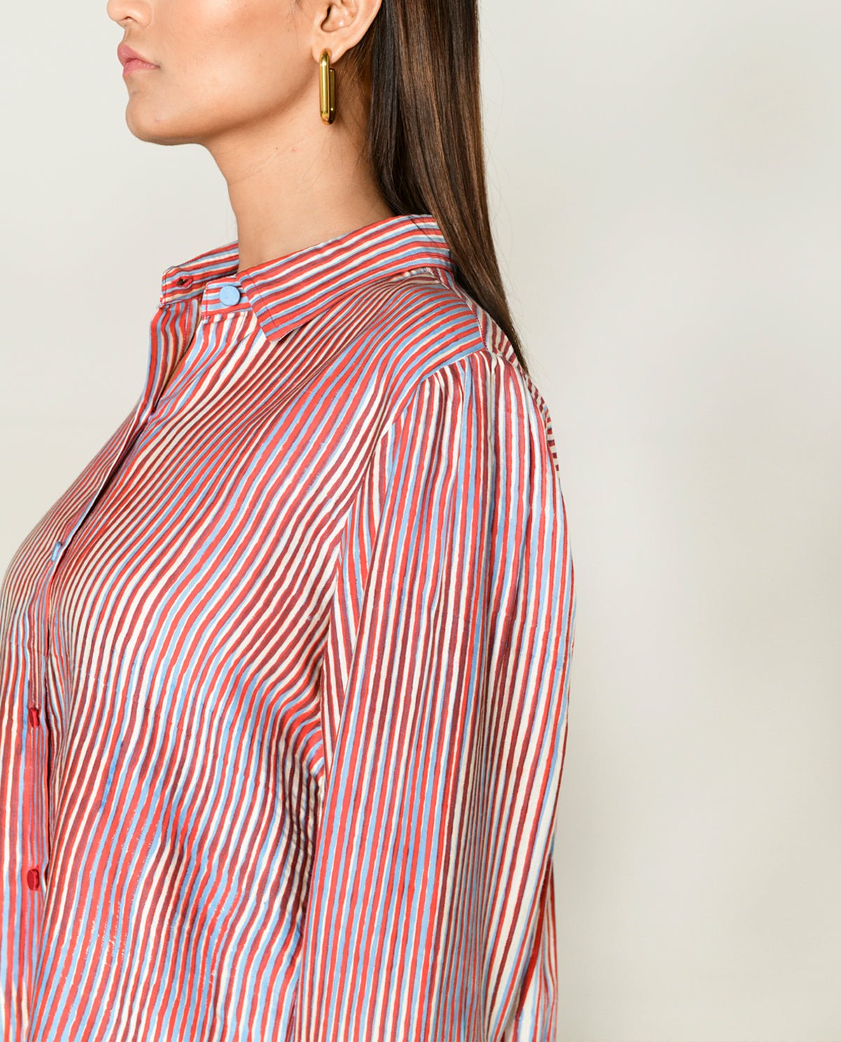 Plosky Cloud Shirt With Culottes Co-ord Set - CiceroniCo-ord SetRias Jaipur
