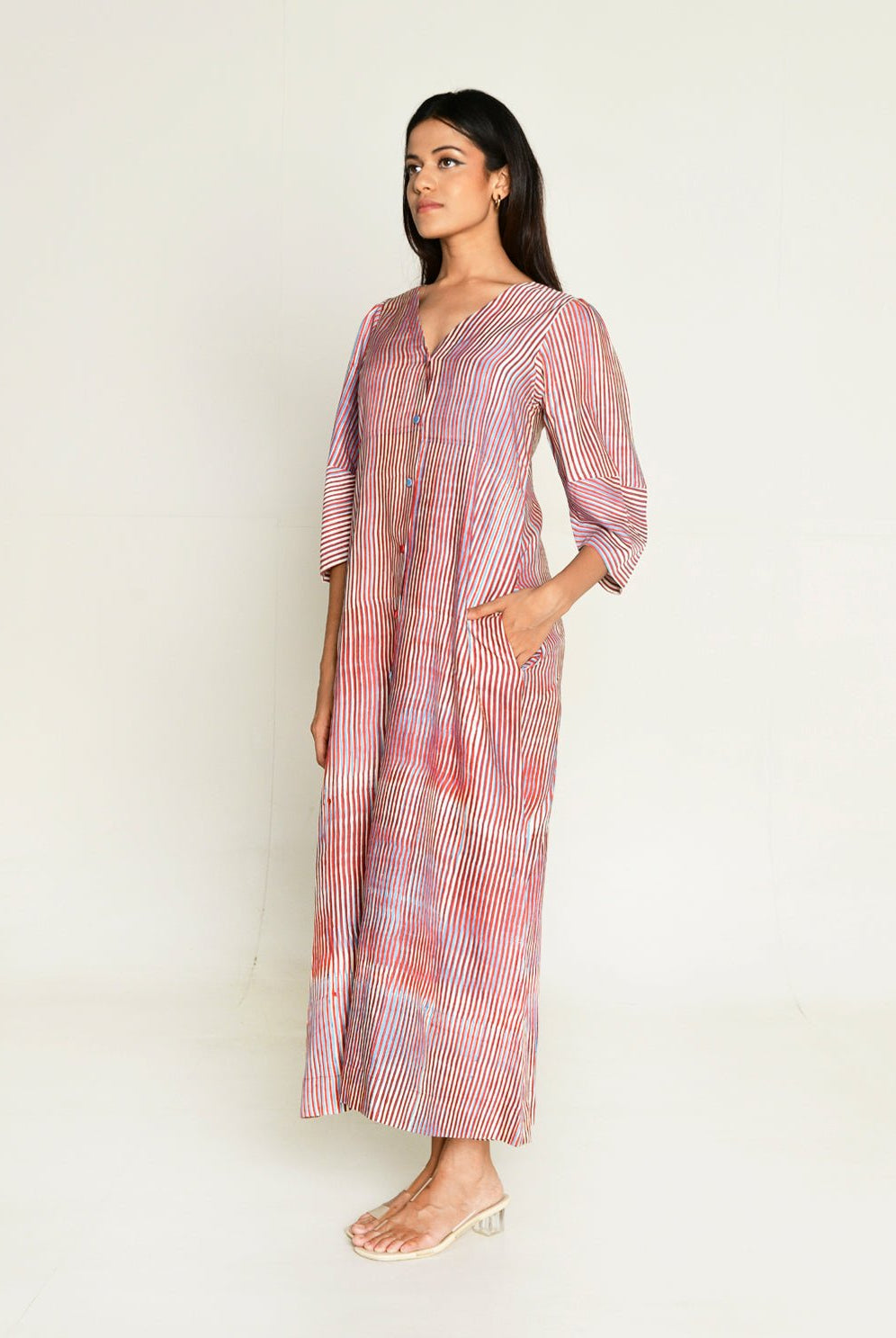 Plosky Cloud V-Neck Dress - CiceroniDressesRias Jaipur