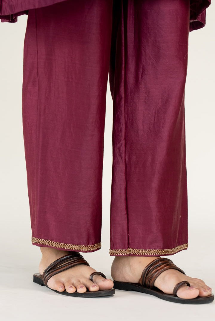 Plum Zainab Kurta (Set of 2) - CiceroniKurta Set, Festive WearNirjara