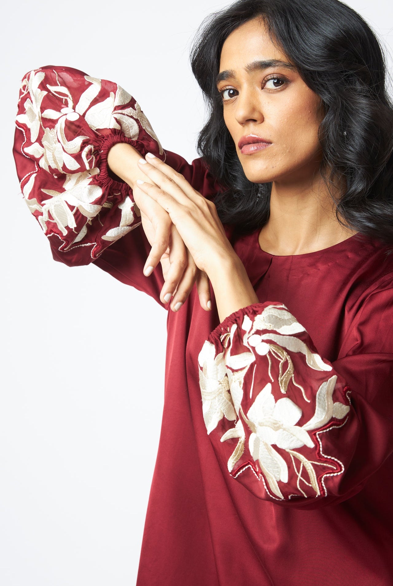 Poey - Sculpted Sleeve Shift Dress - CiceroniDressMadder Much