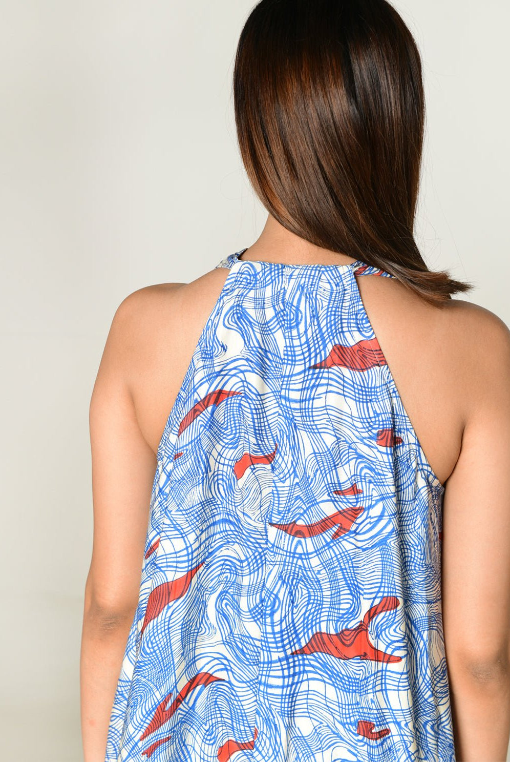 Ponzo Halter Neck Maxi Dress - CiceroniDressesRias Jaipur