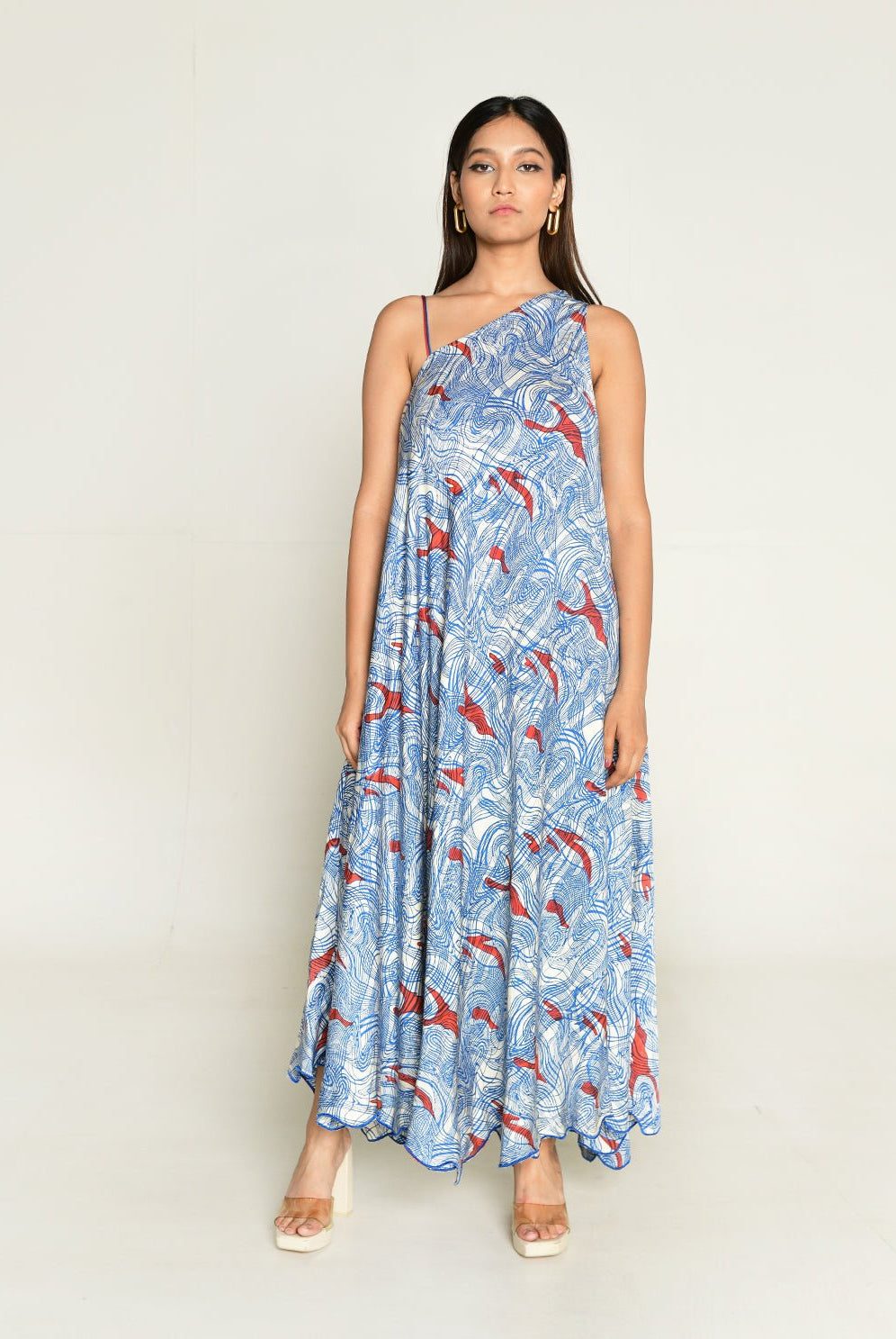 Ponzo One Shoulder Maxi Dress - CiceroniDressesRias Jaipur