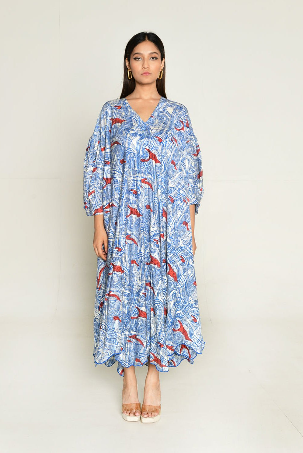 Ponzo Puff Sleeve Dress - CiceroniDressesRias Jaipur