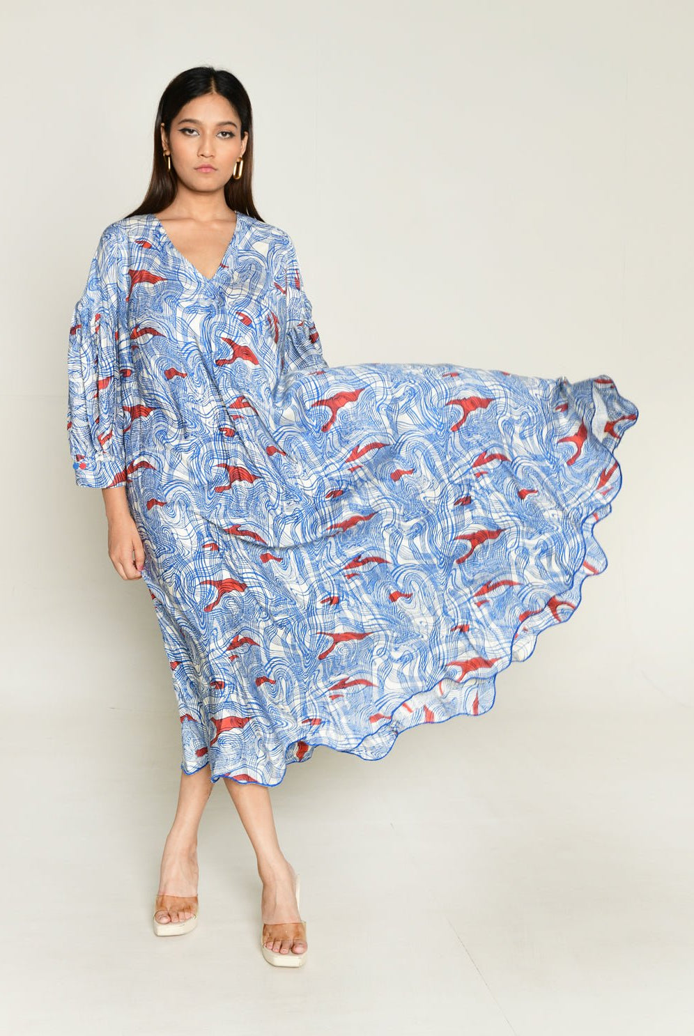 Ponzo Puff Sleeve Dress - CiceroniDressesRias Jaipur