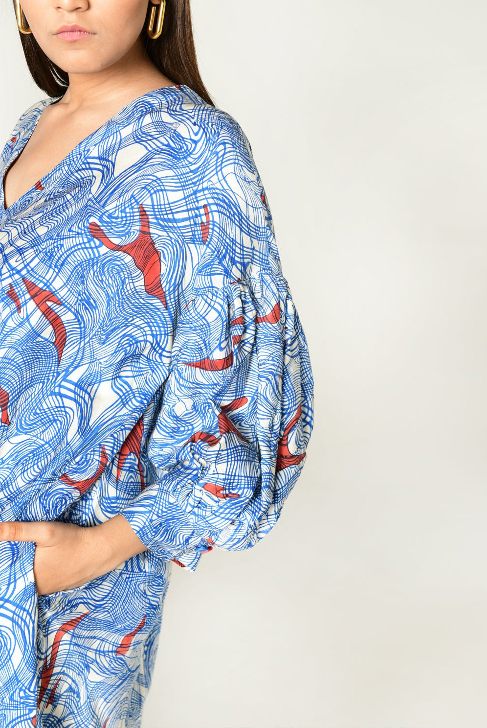 Ponzo Puff Sleeve Dress - CiceroniDressesRias Jaipur