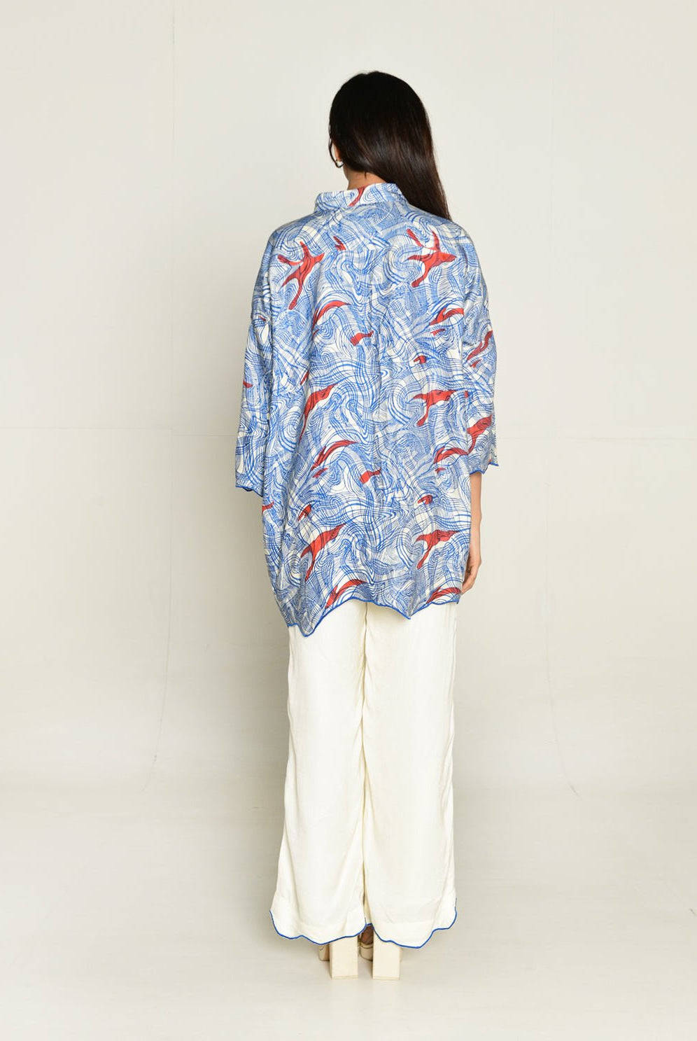 Ponzo Shirt With White Pants - CiceroniCo-ord SetRias Jaipur