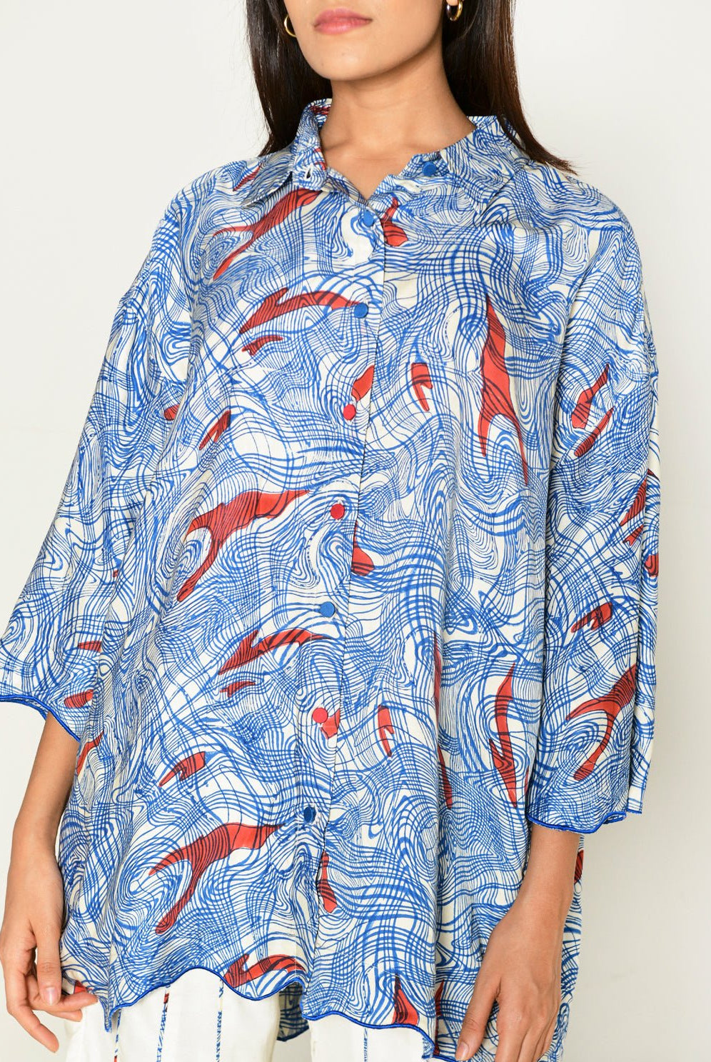 Ponzo Shirt With White Pants - CiceroniCo-ord SetRias Jaipur