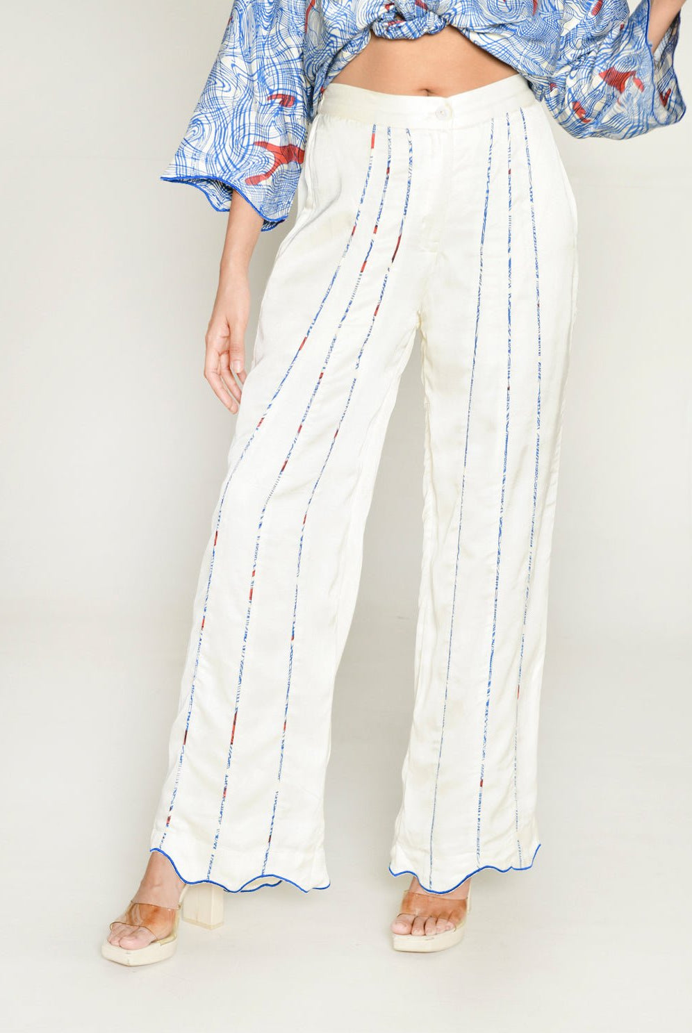 Ponzo White Pant - CiceroniPantsRias Jaipur