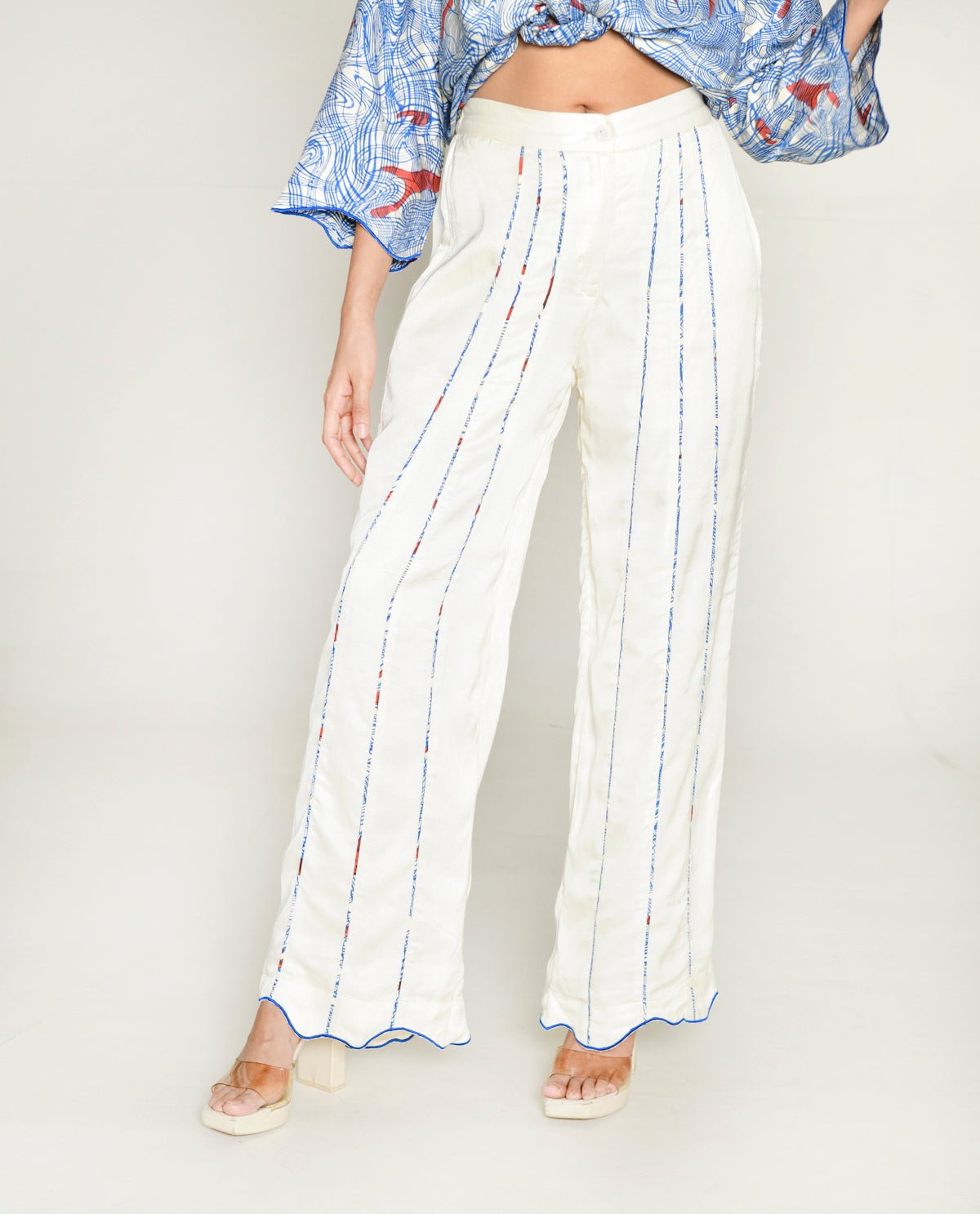 Ponzo White Pant - CiceroniPantsRias Jaipur