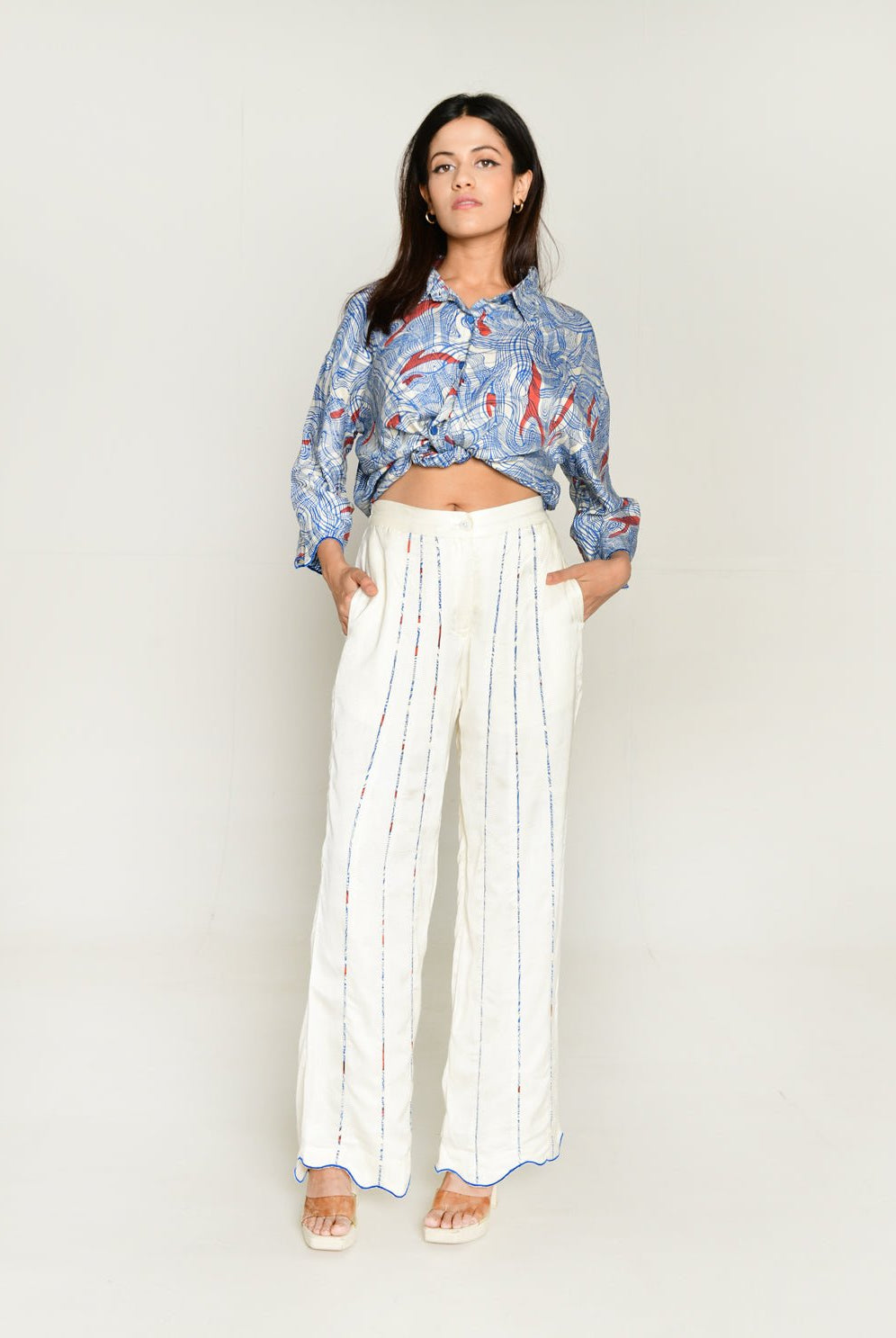 Ponzo White Pant - CiceroniPantsRias Jaipur