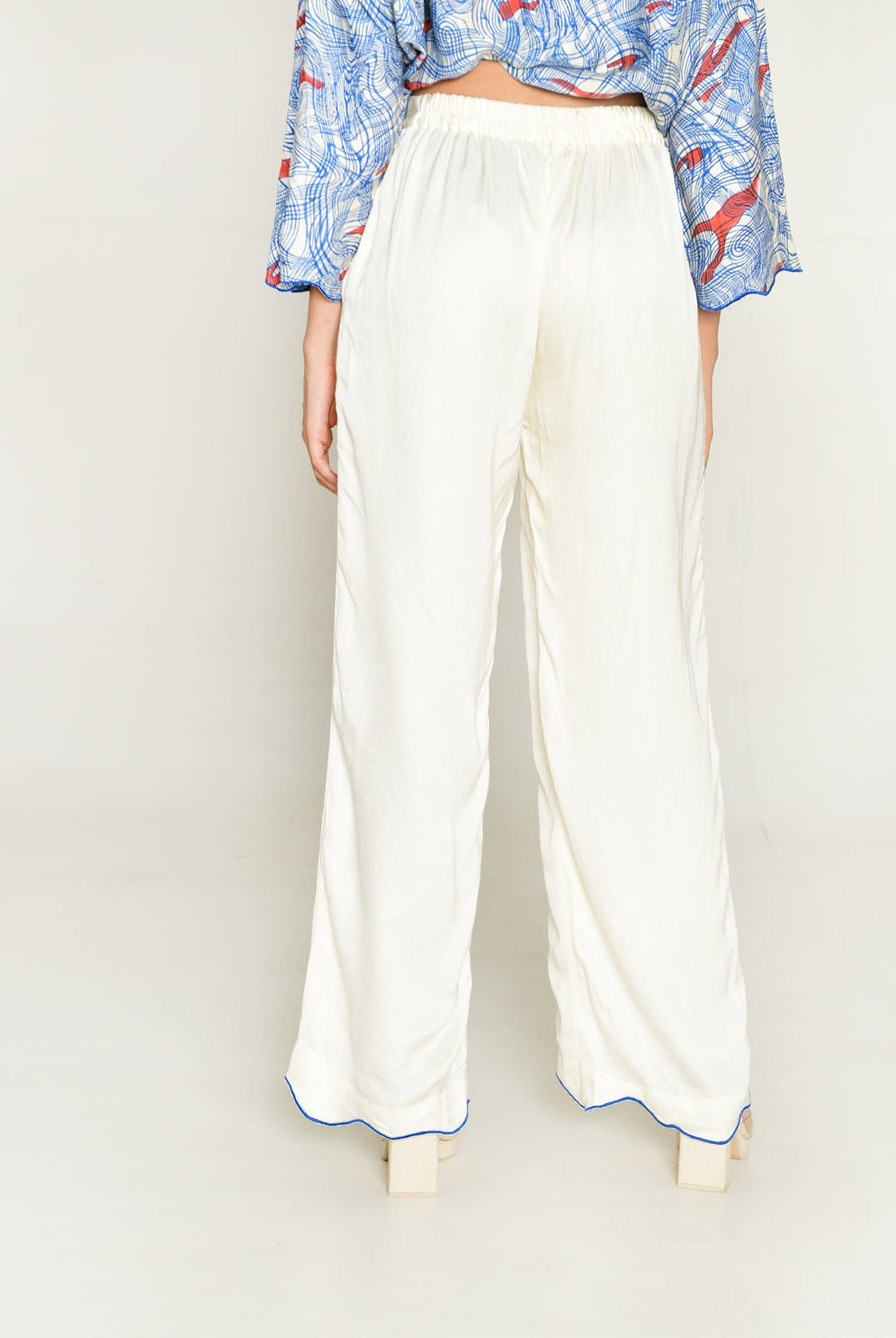 Ponzo White Pant - CiceroniPantsRias Jaipur