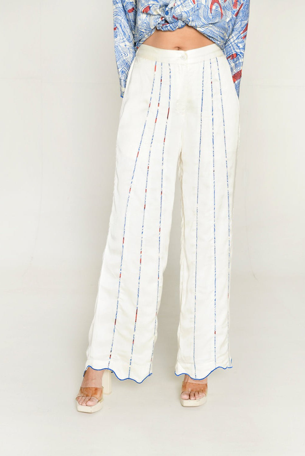 Ponzo White Pant - CiceroniPantsRias Jaipur