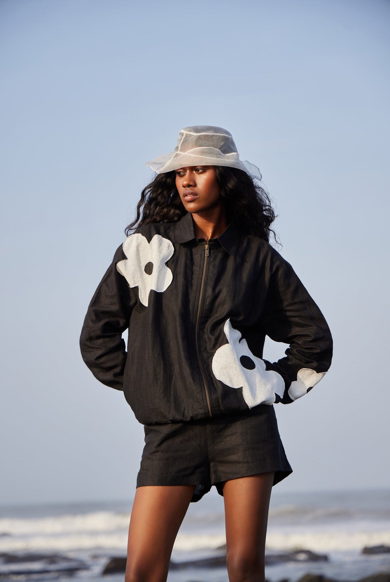 Poppy Bomber Jacket - CiceroniJacketsPriyanca Khanna