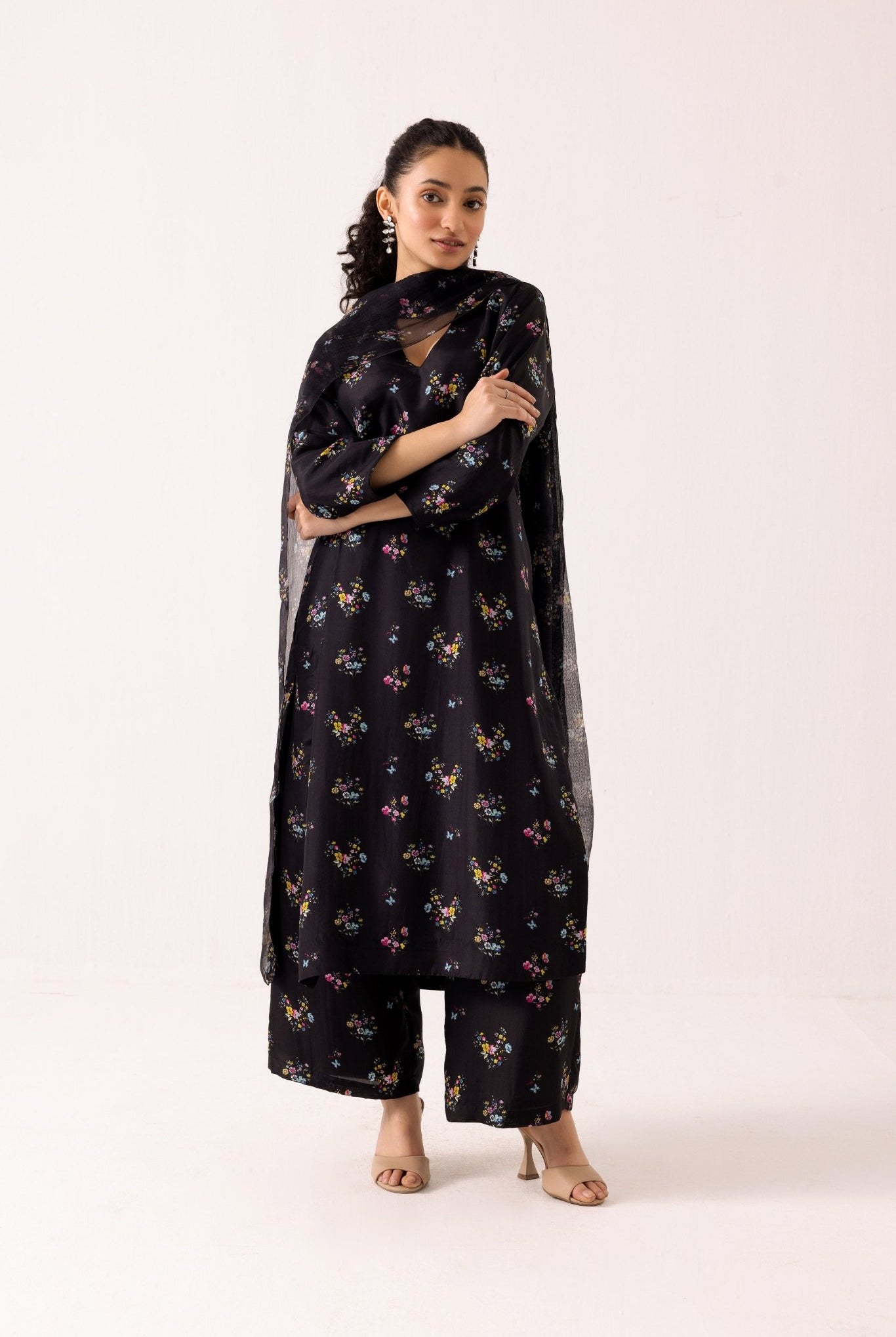 Poppy Set - Black - CiceroniKurta SetLabel Shreya Sharma
