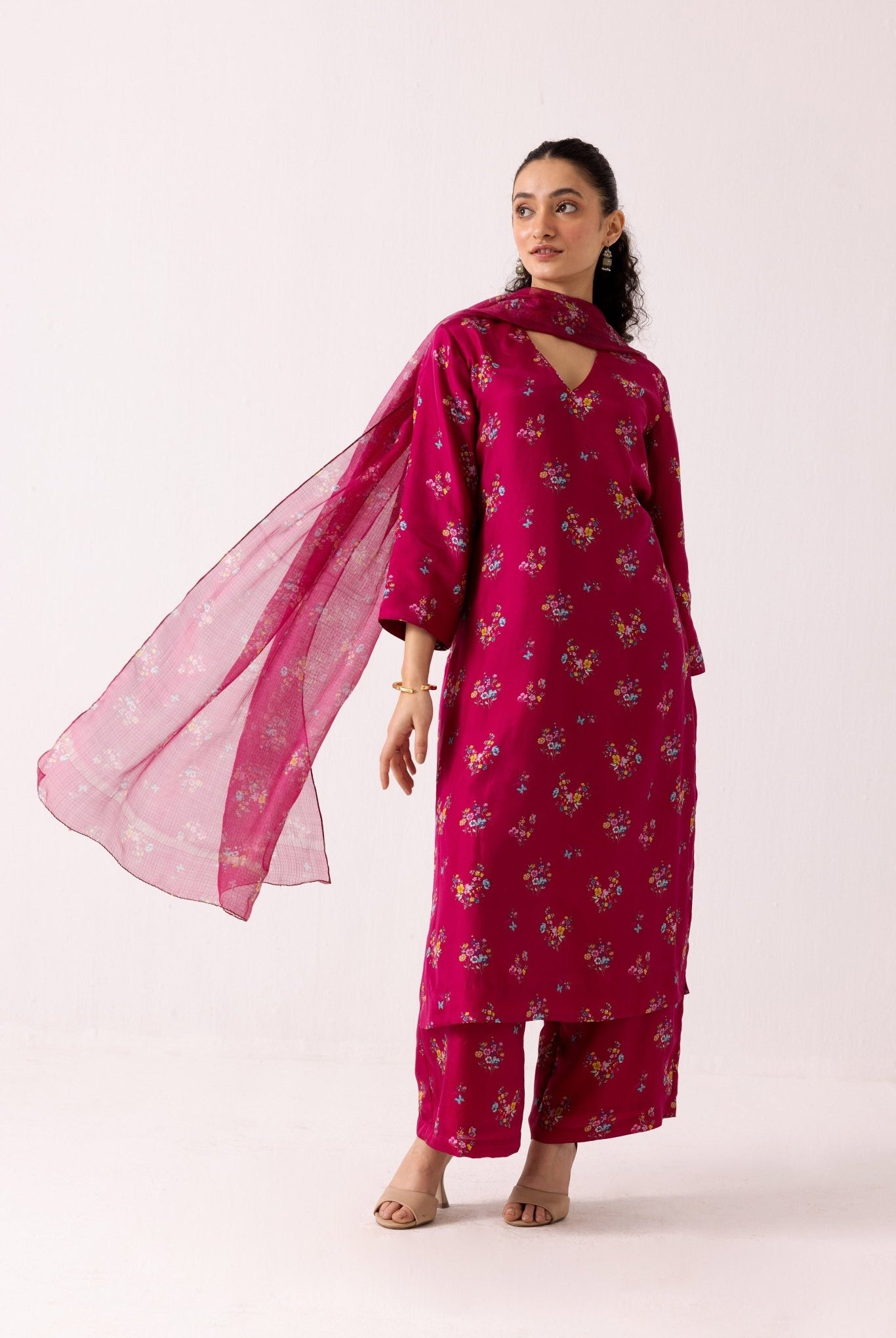 Poppy Set - Pink - CiceroniKurta SetLabel Shreya Sharma