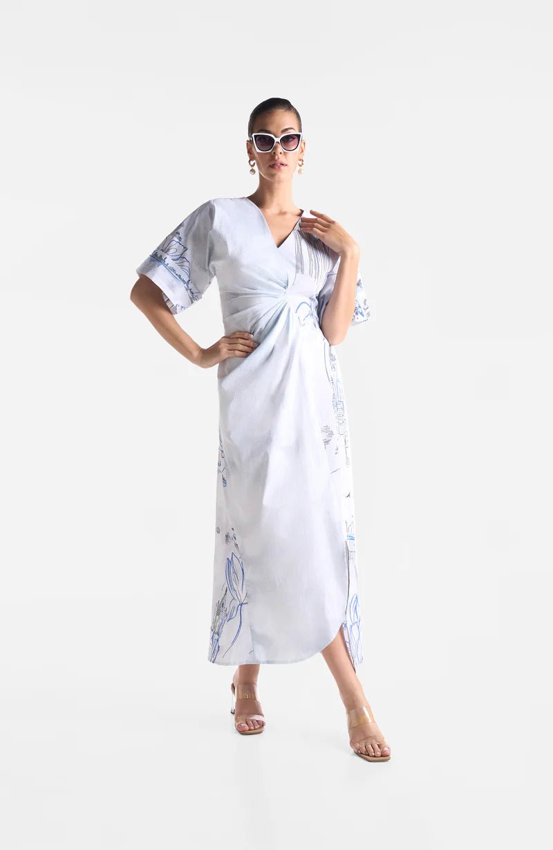 Powder Blue City Dress - CiceroniDressesEkastories