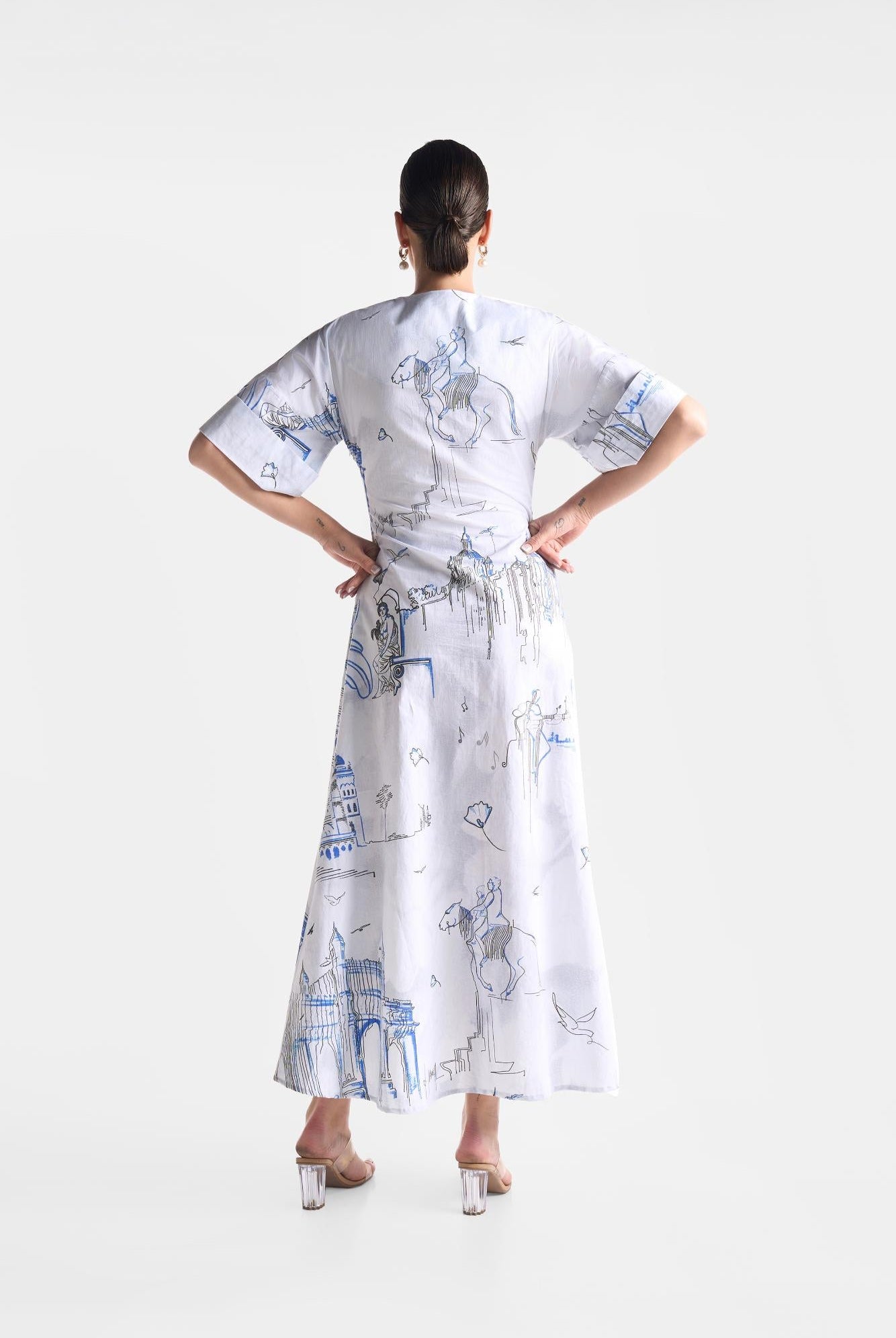 Powder Blue City Dress - CiceroniDressesEkastories