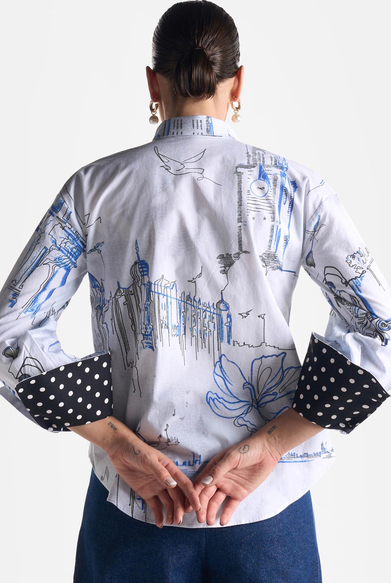 Powder Blue City Shirt - CiceroniShirtsEkastories