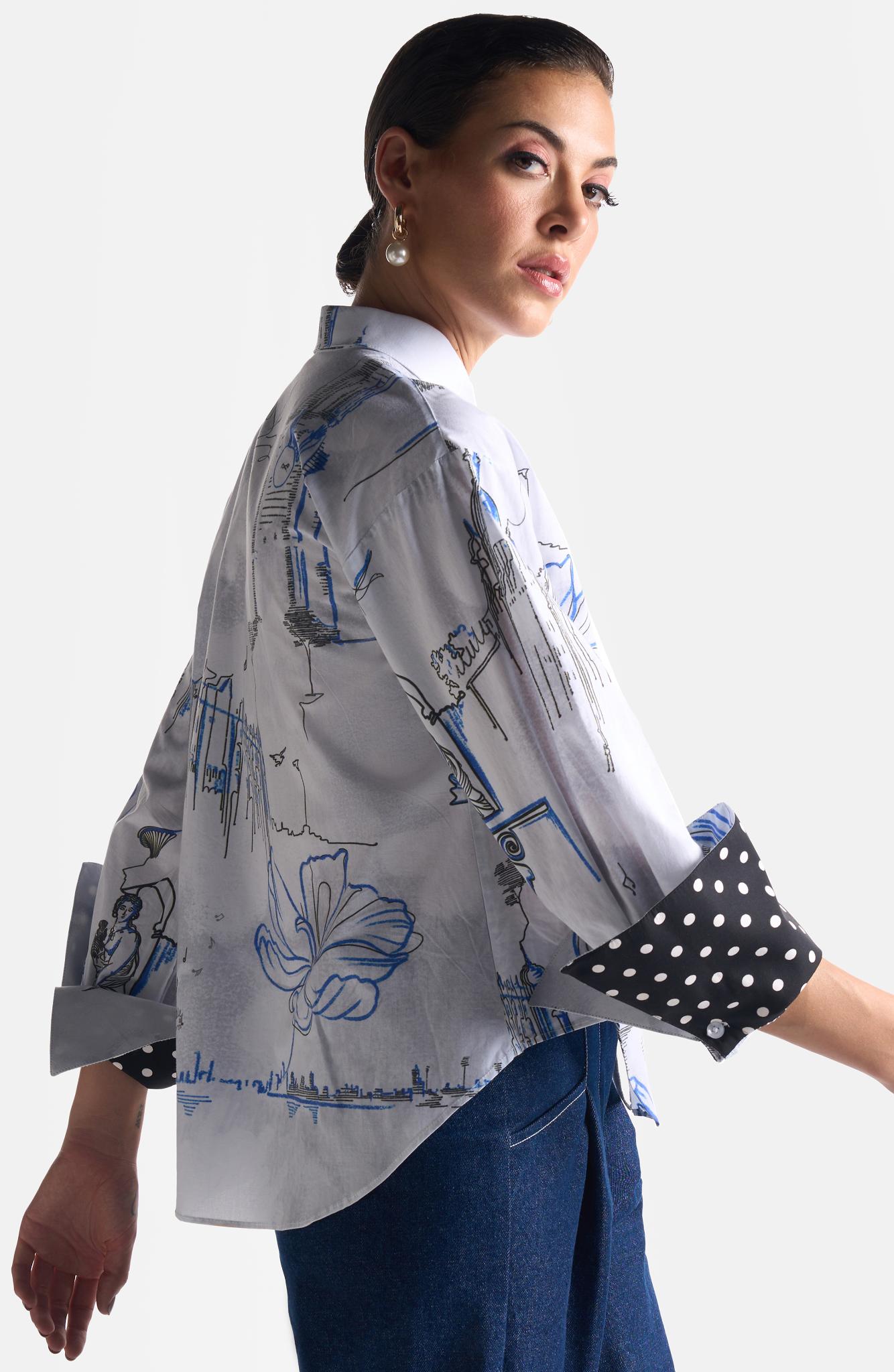 Powder Blue City Shirt - CiceroniShirtsEkastories
