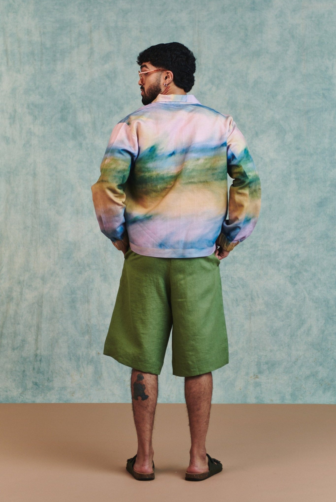 Prism Co - Linen Men's Flap Jacket - CiceroniJacketsSaphed
