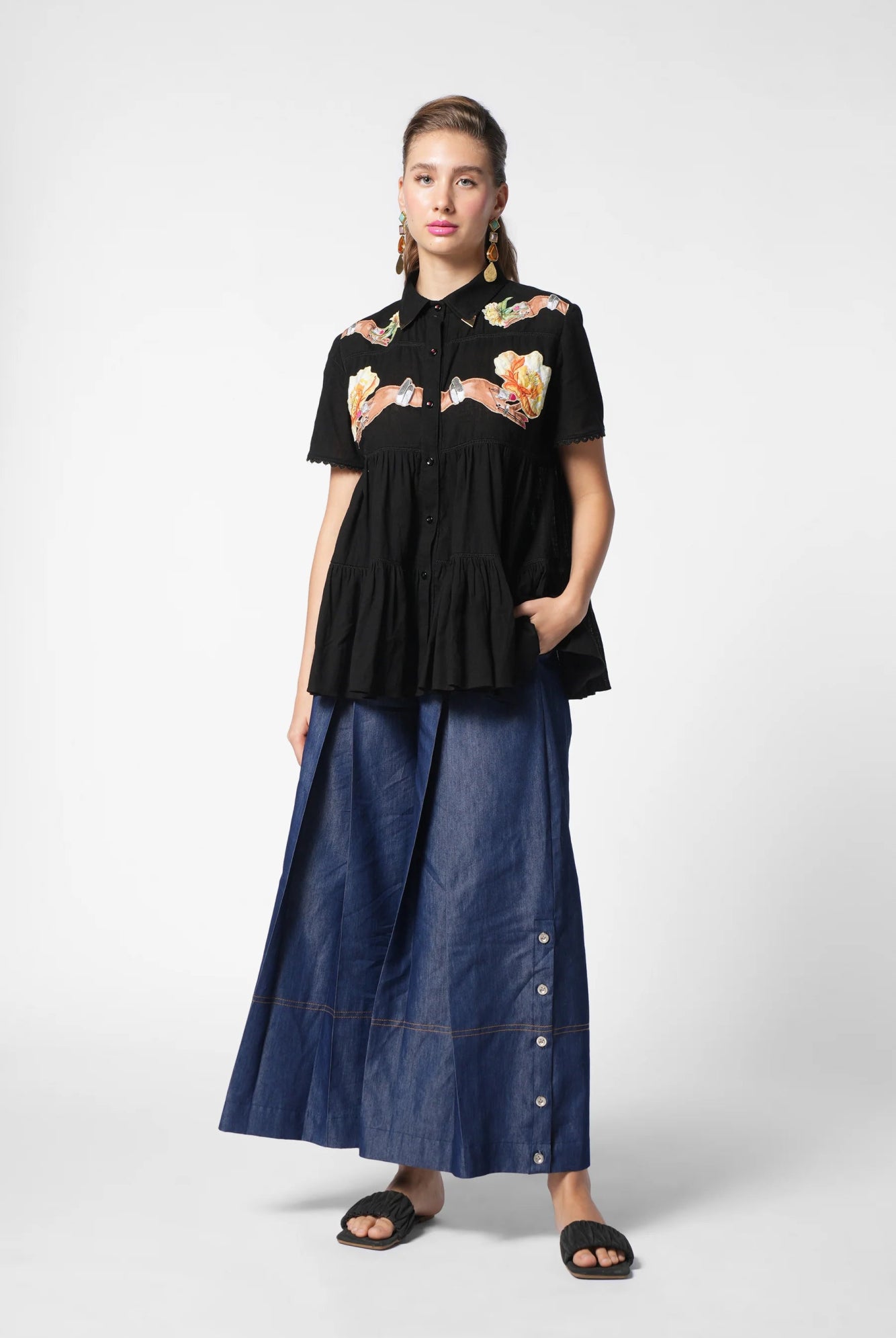 Pure Whimsy Denim Pants - CiceroniPantsEkastories