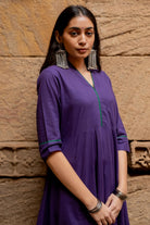 Purple Grape Kurta Set - CiceroniKurta SetMaidaan