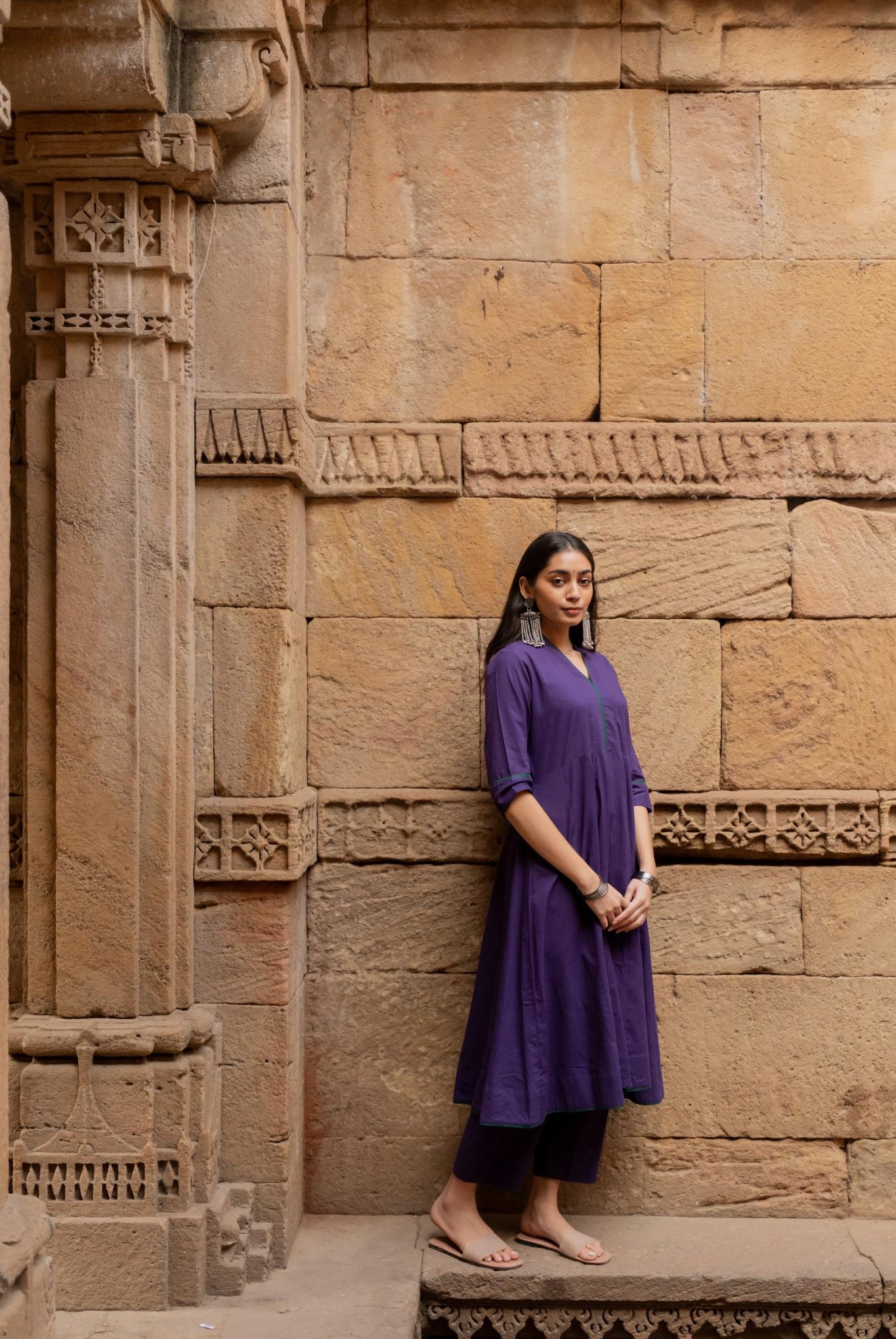 Purple Grape Kurta Set - CiceroniKurta SetMaidaan