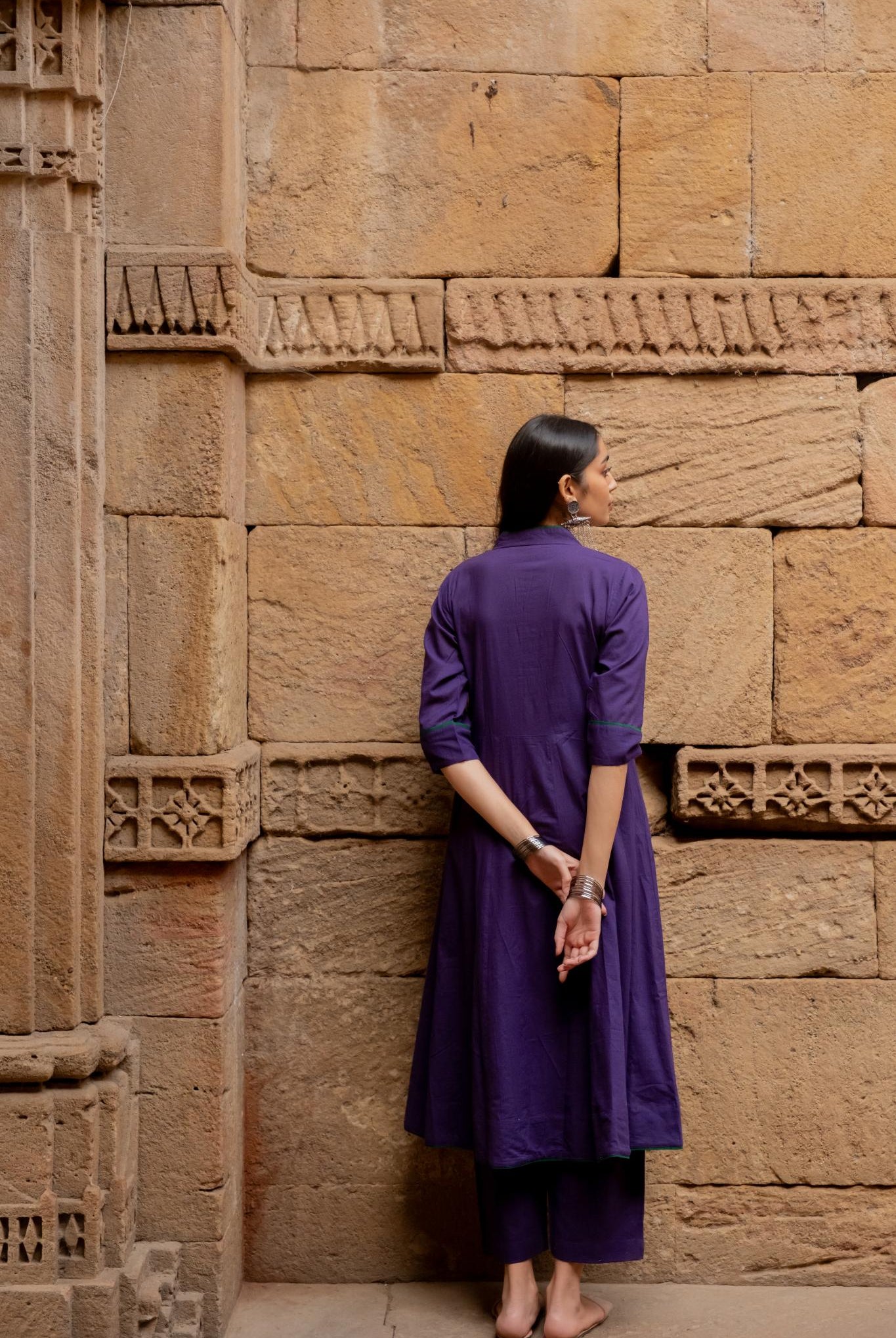 Purple Grape Kurta Set - CiceroniKurta SetMaidaan