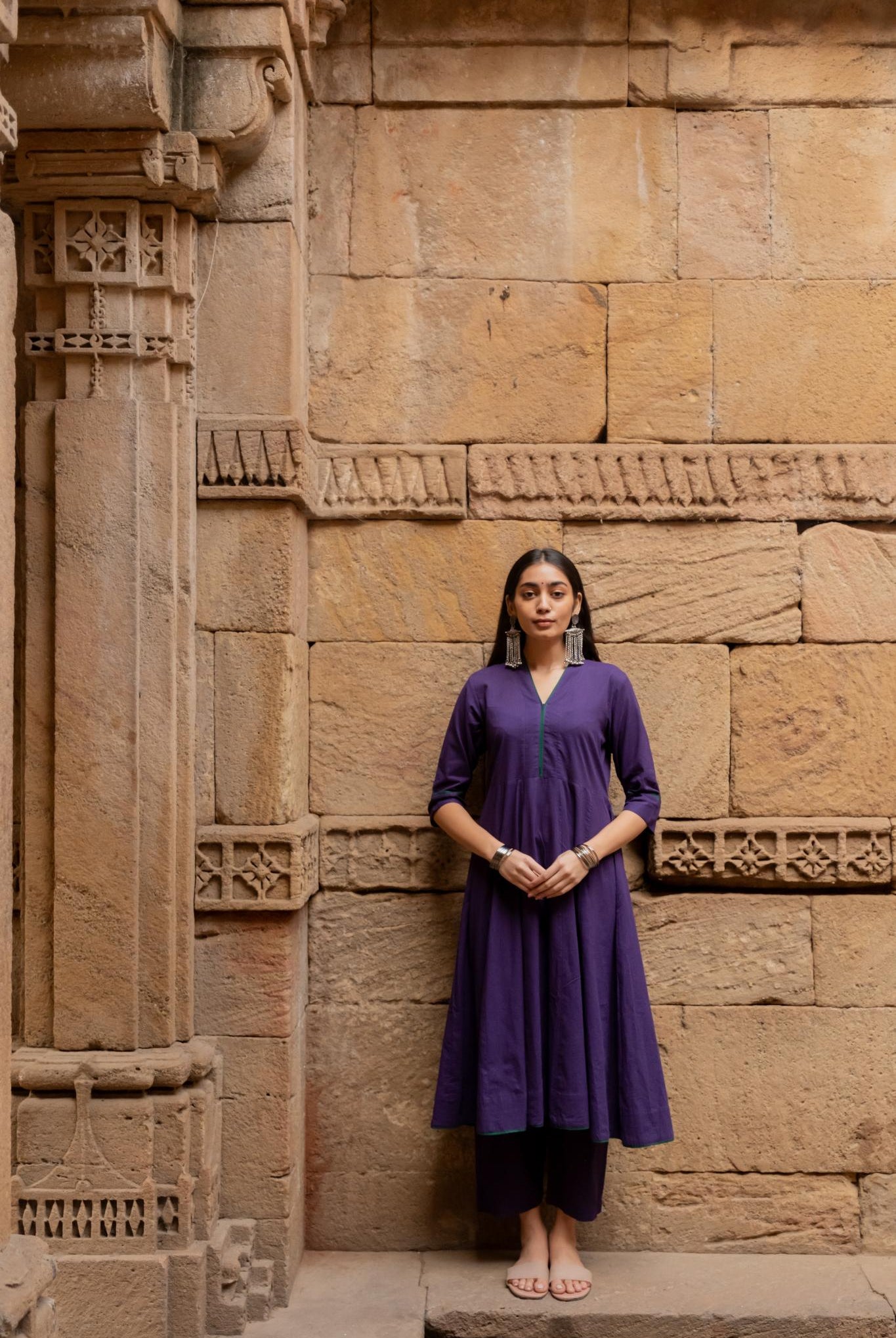 Purple Grape Kurta Set - CiceroniKurta SetMaidaan