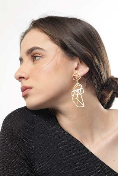 Pyramid Earrings - CiceroniEarringsMerald Curio