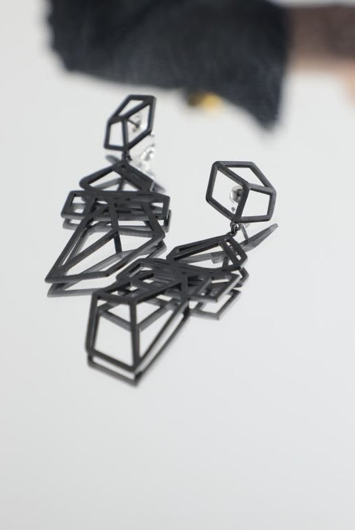 Pyramid Earrings - CiceroniEarringsMerald Curio
