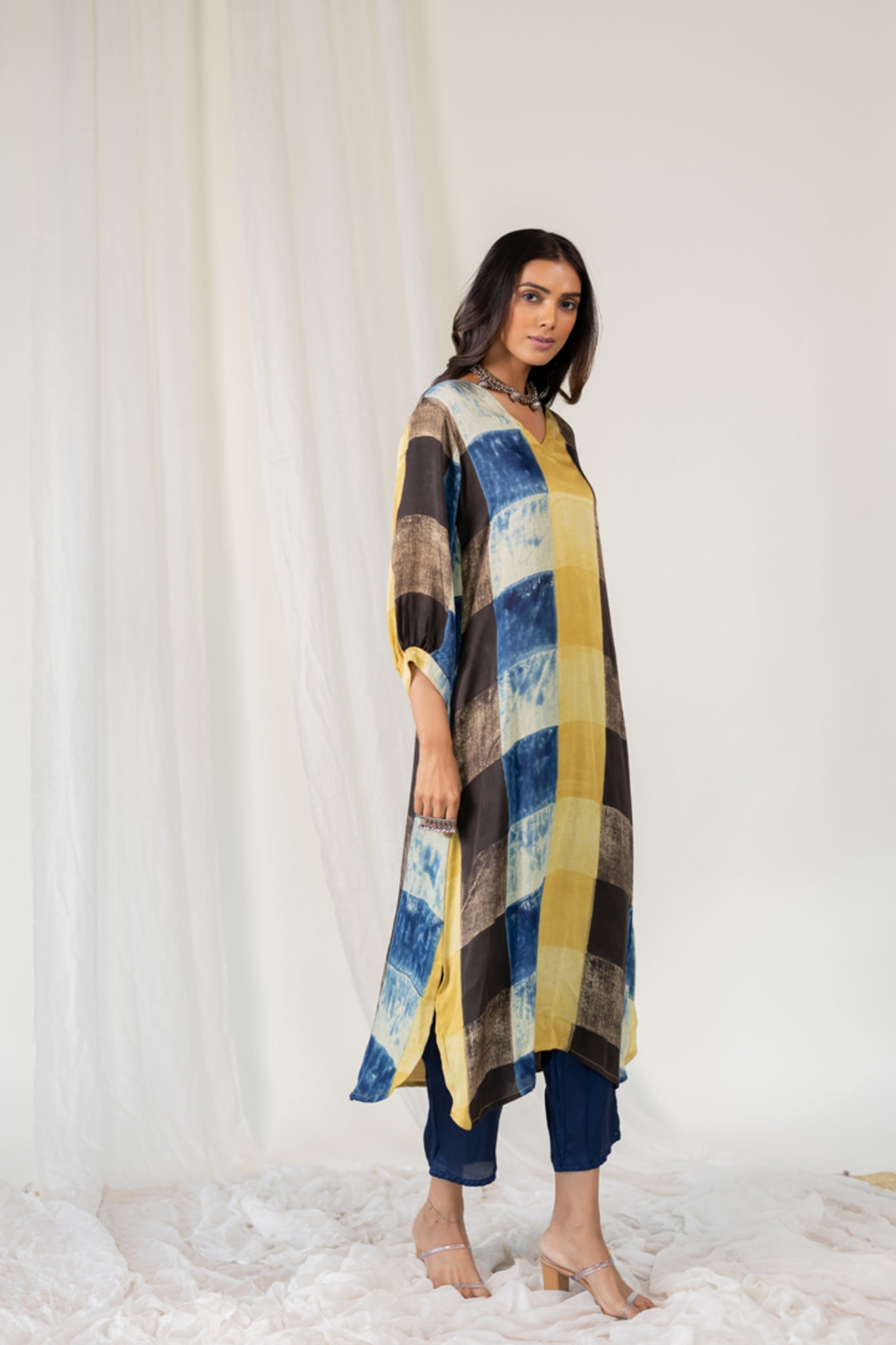 Rain Earth Mosaic Kurta - CiceroniKurta, Everyday WearMaidaan