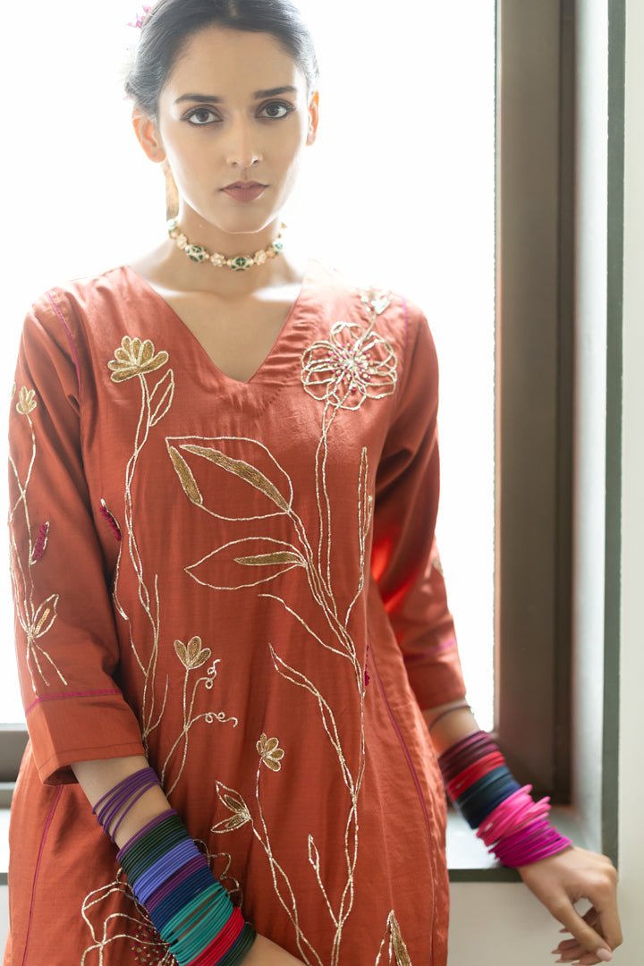 Rajasvi Embroidered Kurta Set with Dupatta - CiceroniKurta Set, Festive WearSilai Studio