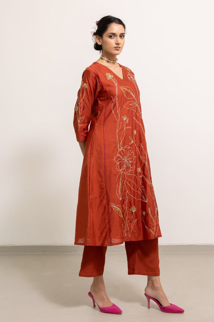 Rajasvi Embroidered Kurta Set with Dupatta - CiceroniKurta Set, Festive WearSilai Studio