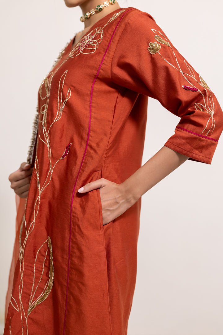 Rajasvi Embroidered Kurta Set with Dupatta - CiceroniKurta Set, Festive WearSilai Studio