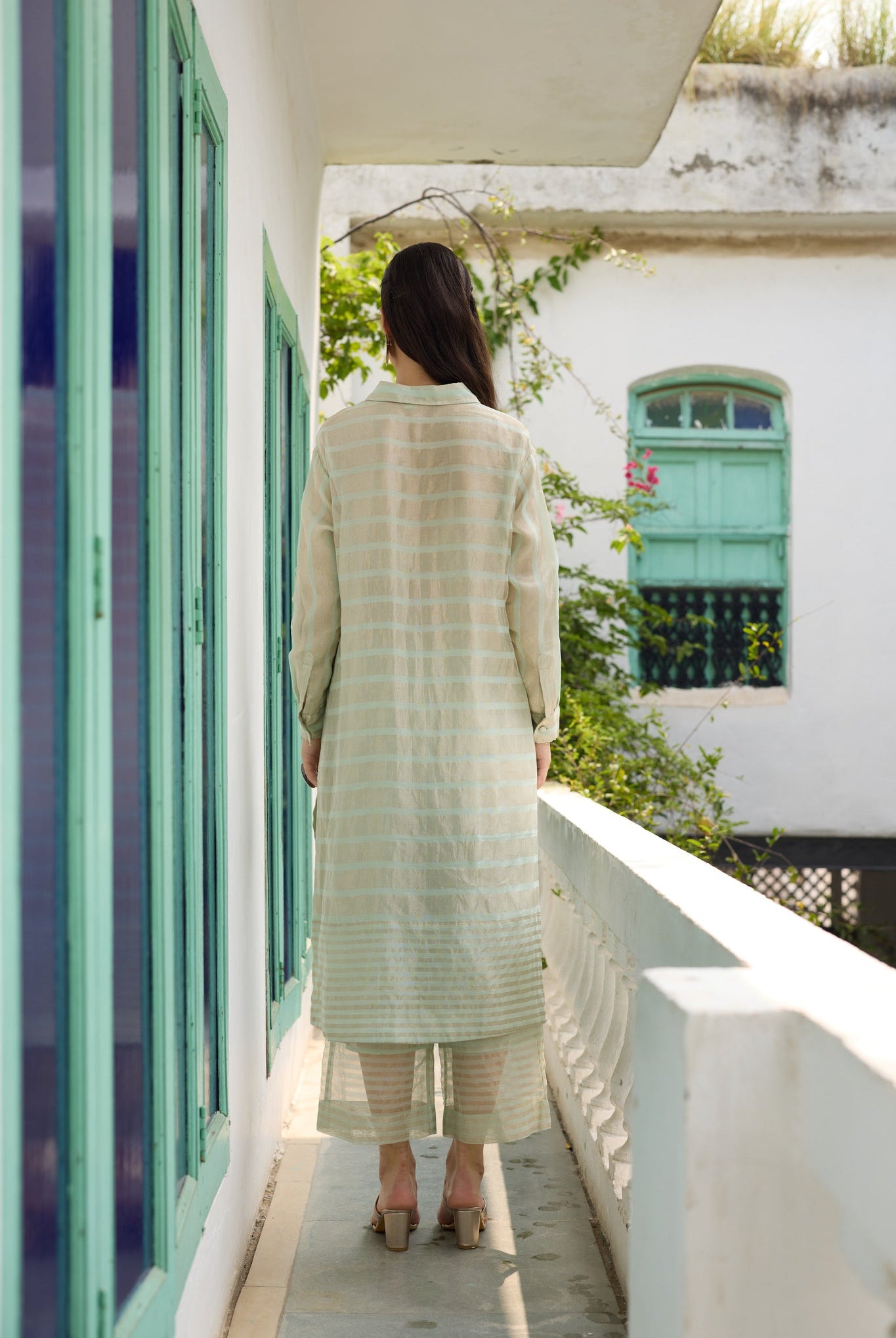 Rangrez Set - Powder Blue - CiceroniKurta Set, Festive WearRAAS Life