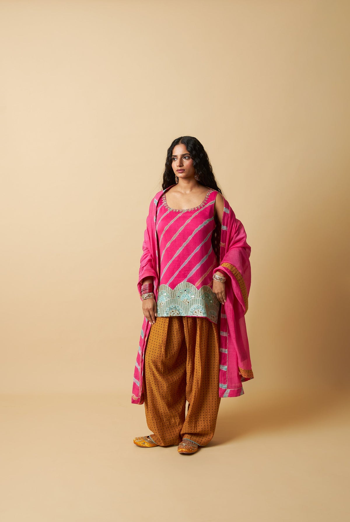 Rani Mastani Embroidered Dupatta - CiceroniDupattaPants and Pajamas
