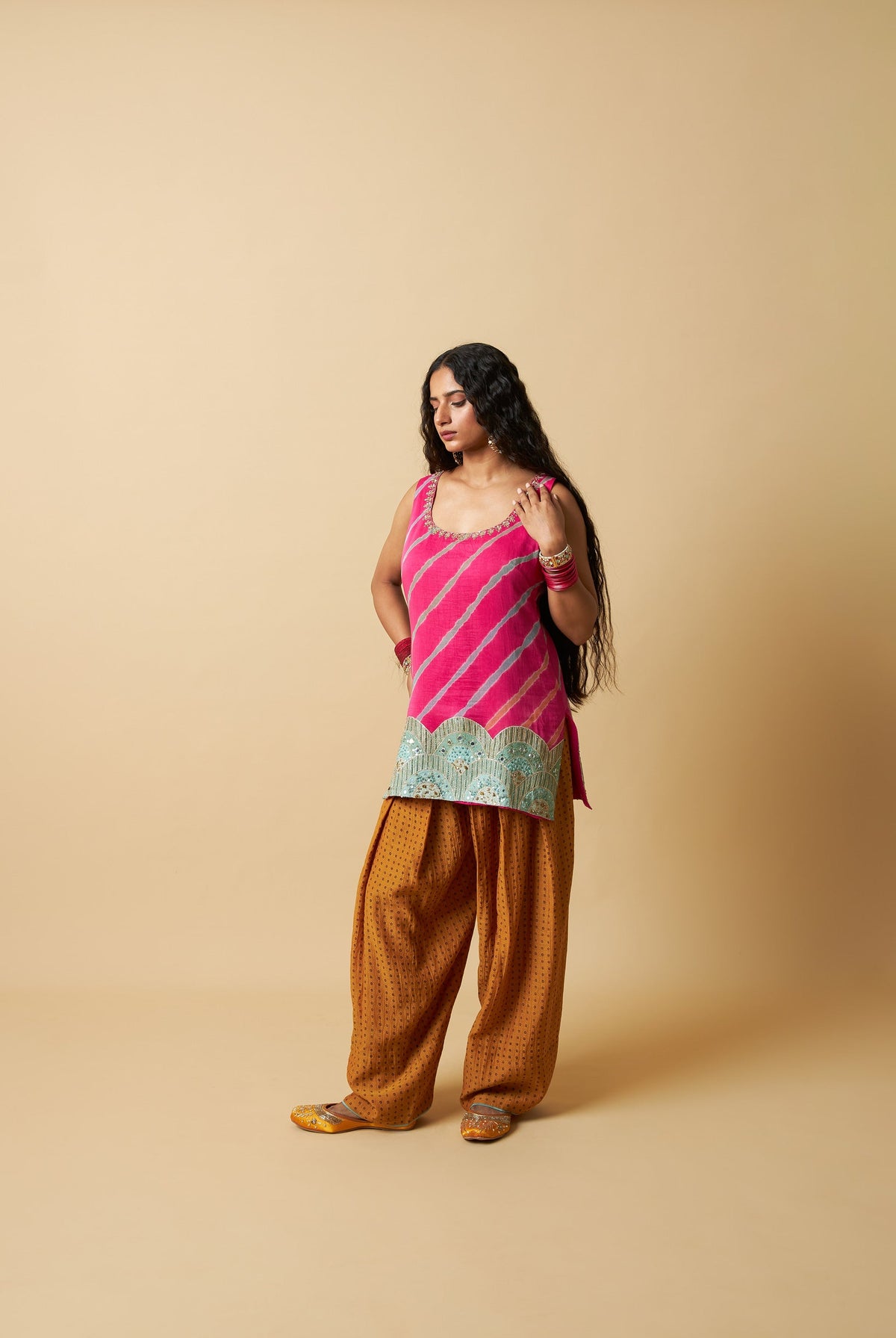 Rani Mastani Embroidered Kurta Set- Set of 2 - CiceroniKurta Set, Festive WearPants and Pajamas