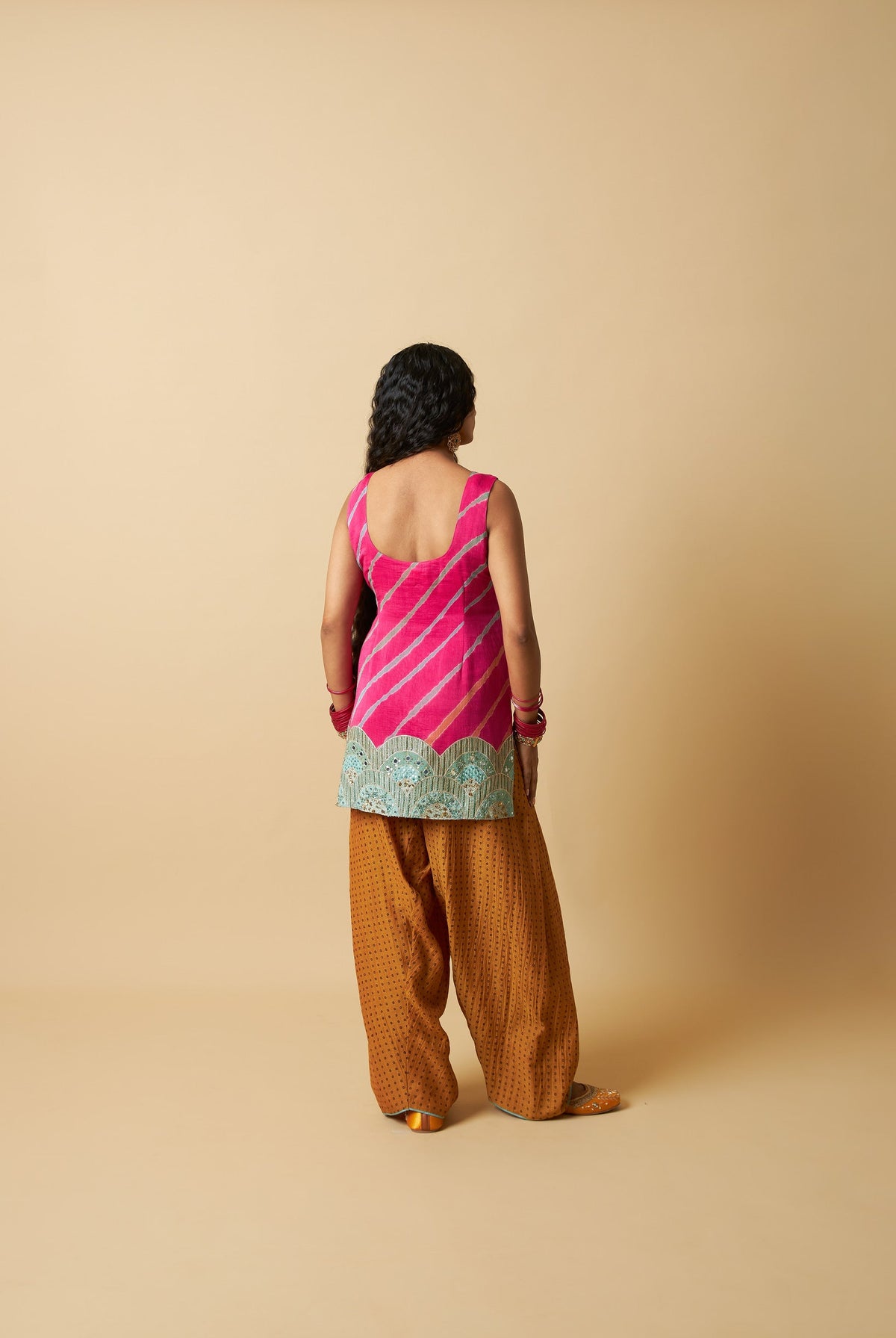 Rani Mastani Embroidered Kurta Set- Set of 3 - CiceroniKurta Set, Festive WearPants and Pajamas