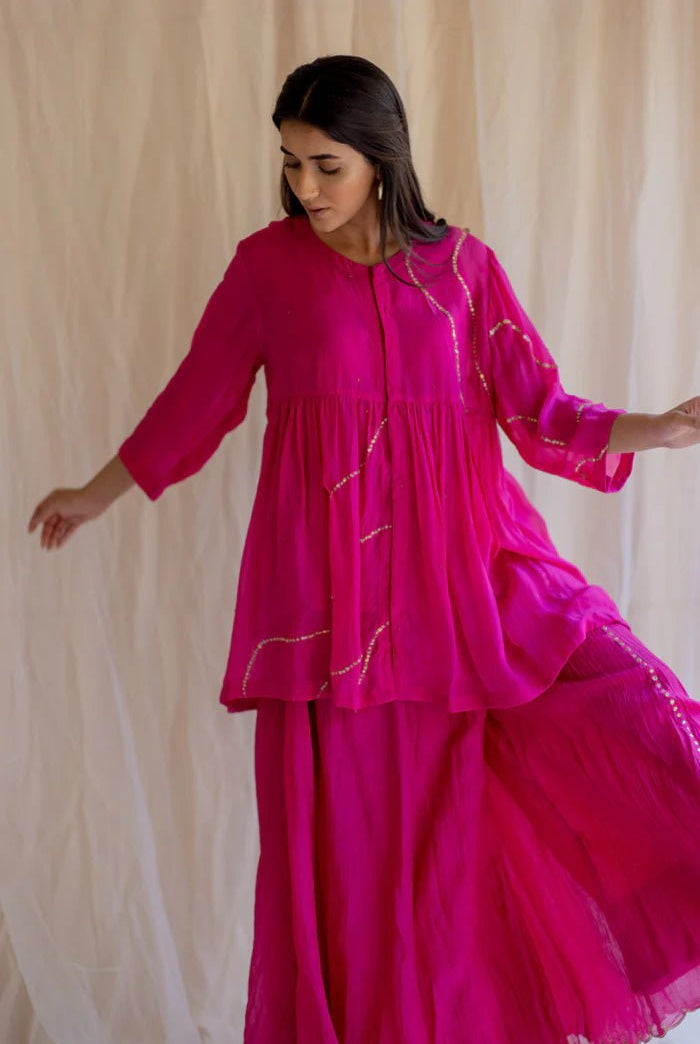 Rani Nayab Gharara Set - CiceroniKurta Set, Festive WearNirjara
