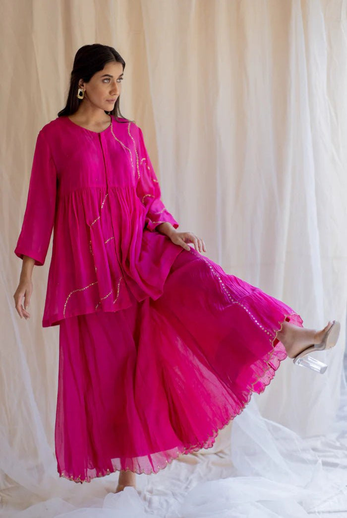Rani Nayab Gharara Set - CiceroniKurta Set, Festive WearNirjara