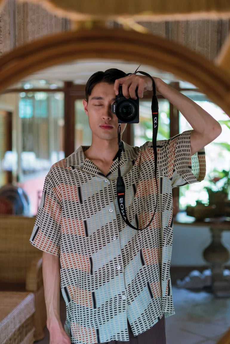 Rapture Biege Chevron Shirt - CiceroniMen ShirtsHomeland Elegies