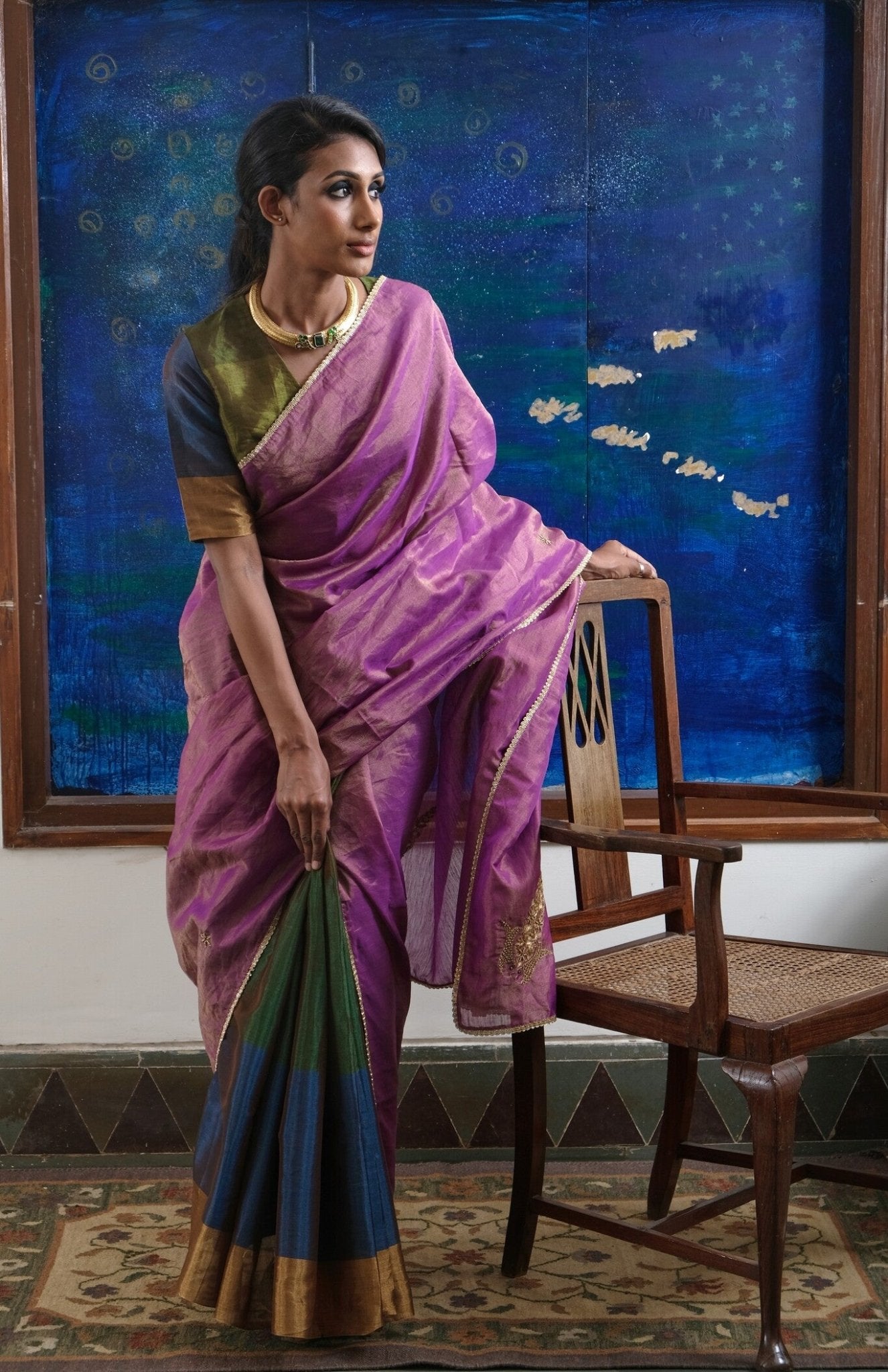Ratri Gulab Saree - CiceroniSareeRaga & Co.