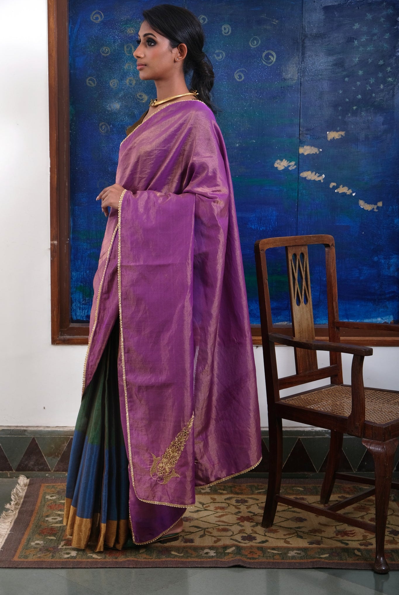 Ratri Gulab Saree - CiceroniSareeRaga & Co.