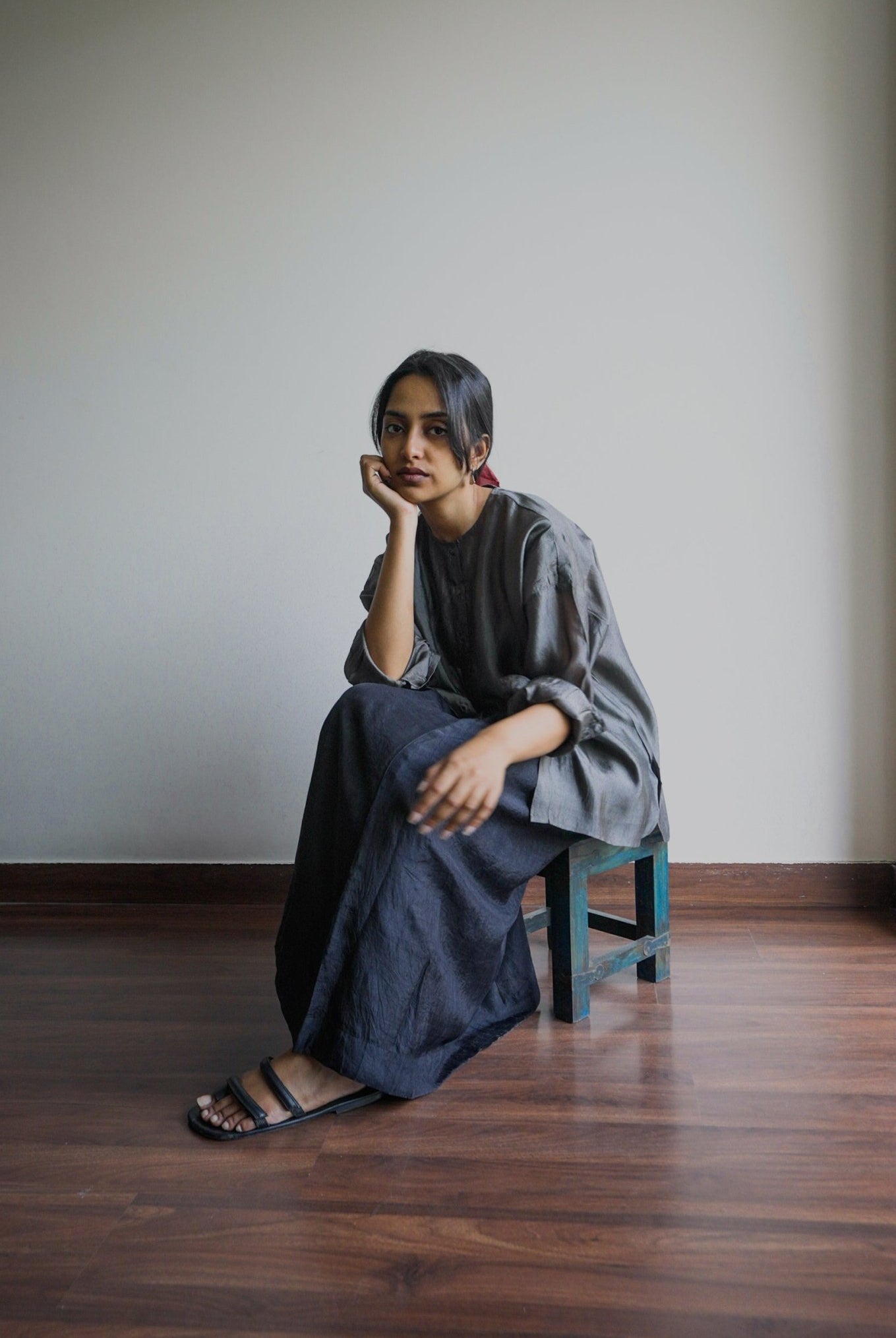 Raven Silk Skirt - CiceroniSkirtswith N.