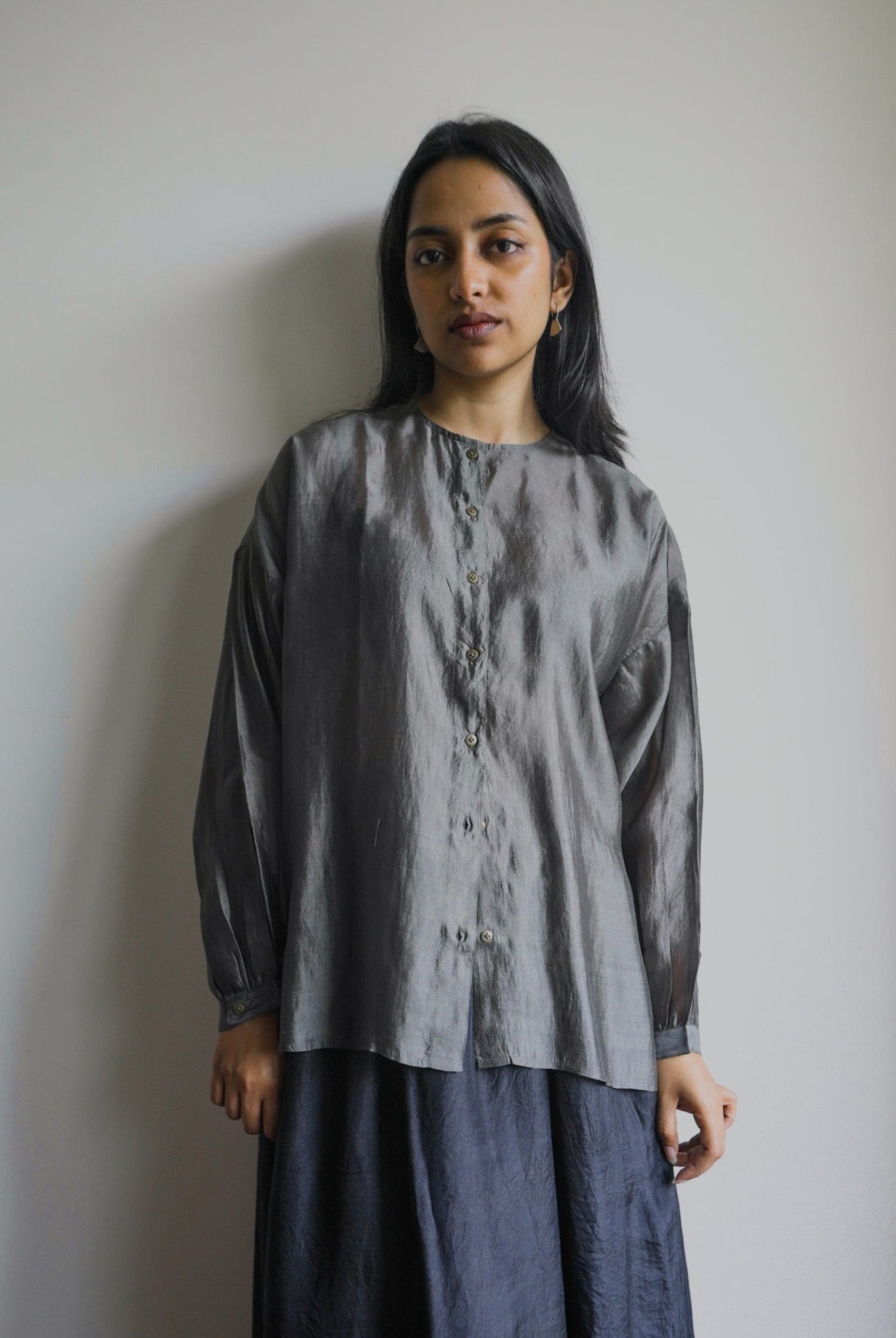 Raven Silk Skirt - CiceroniSkirtswith N.